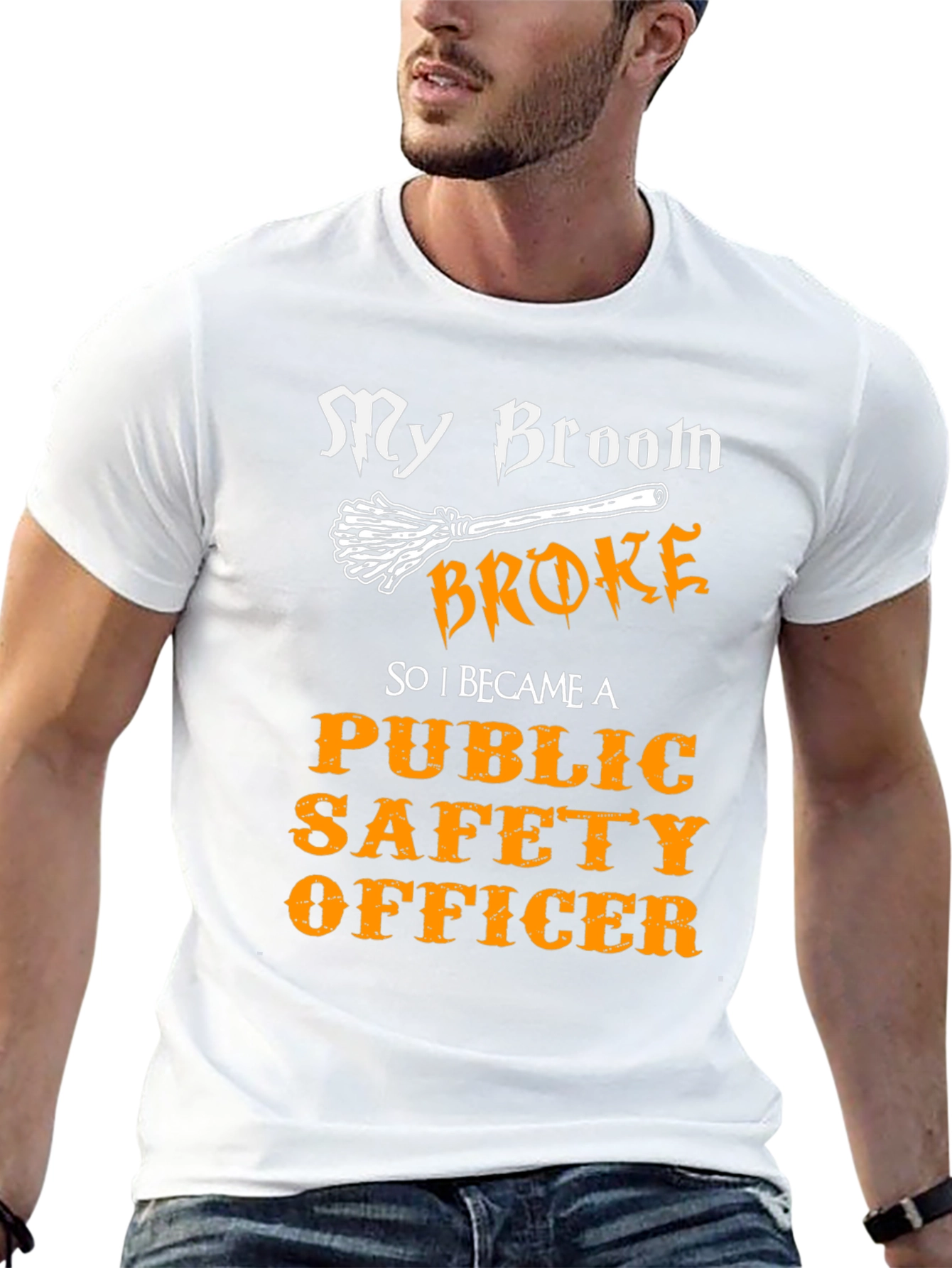 Funny Public Safety Officer Halloween T-Shirt