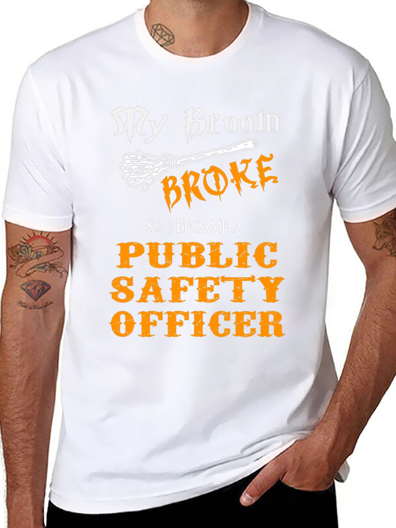 Funny Public Safety Officer Halloween T-Shirt