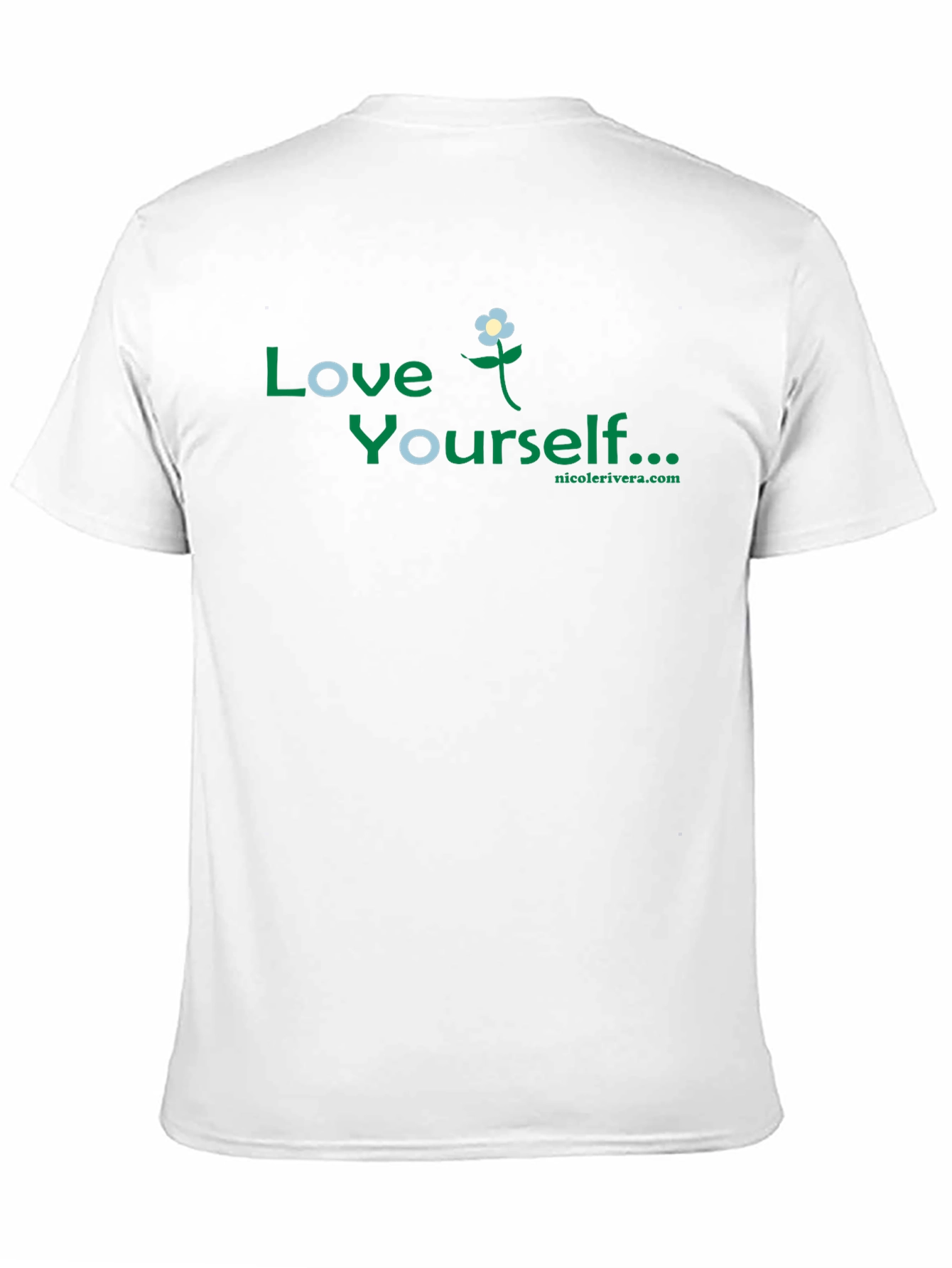 Love Yourself Floral Black T-Shirt