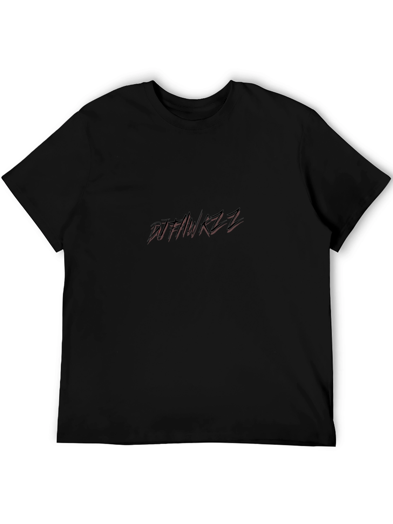 DJ HAWKZZ Graphic Tee - Black Casual T-Shirt