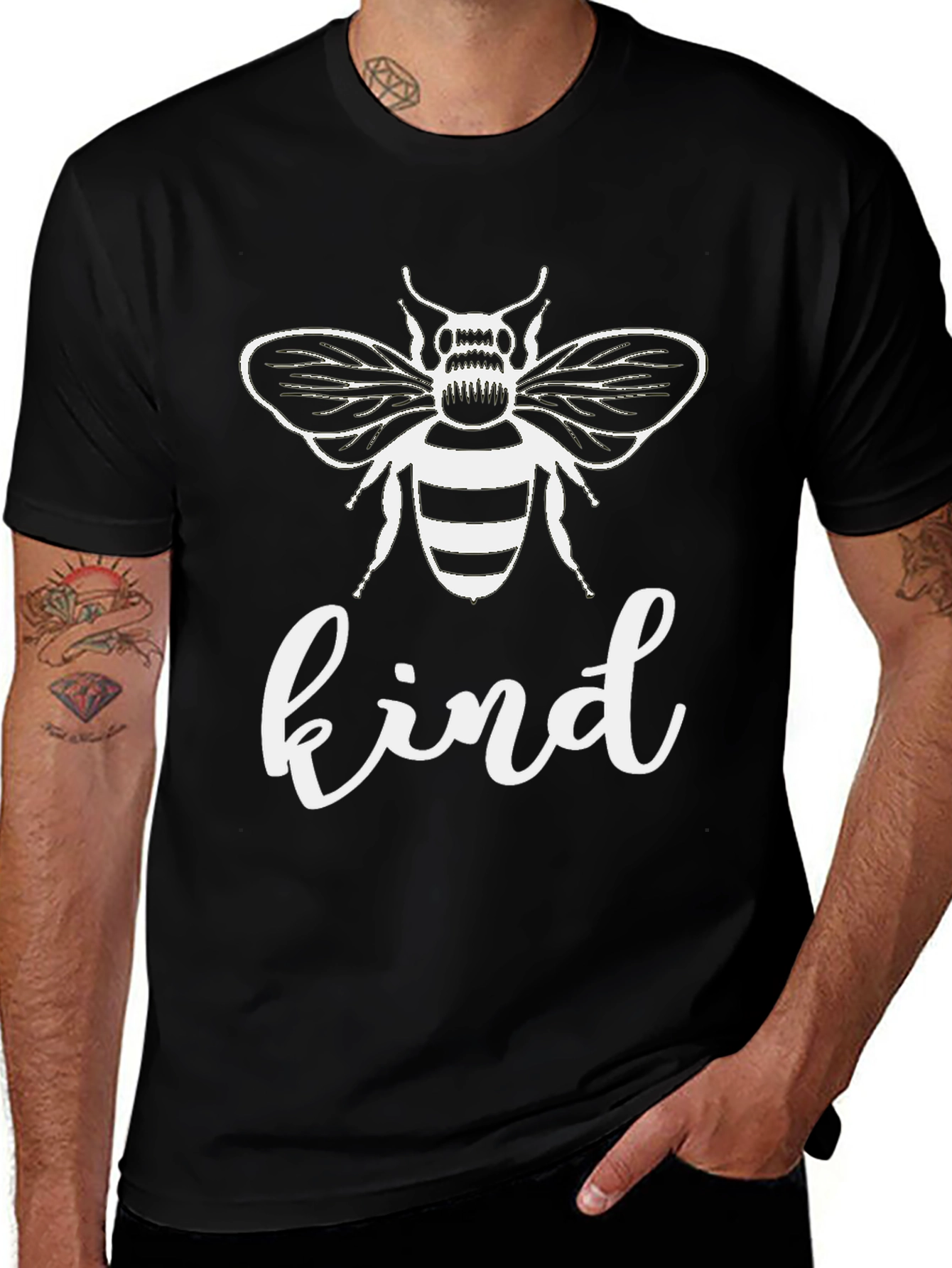 Be Kind Graphic Tee - Unisex Black T-Shirt