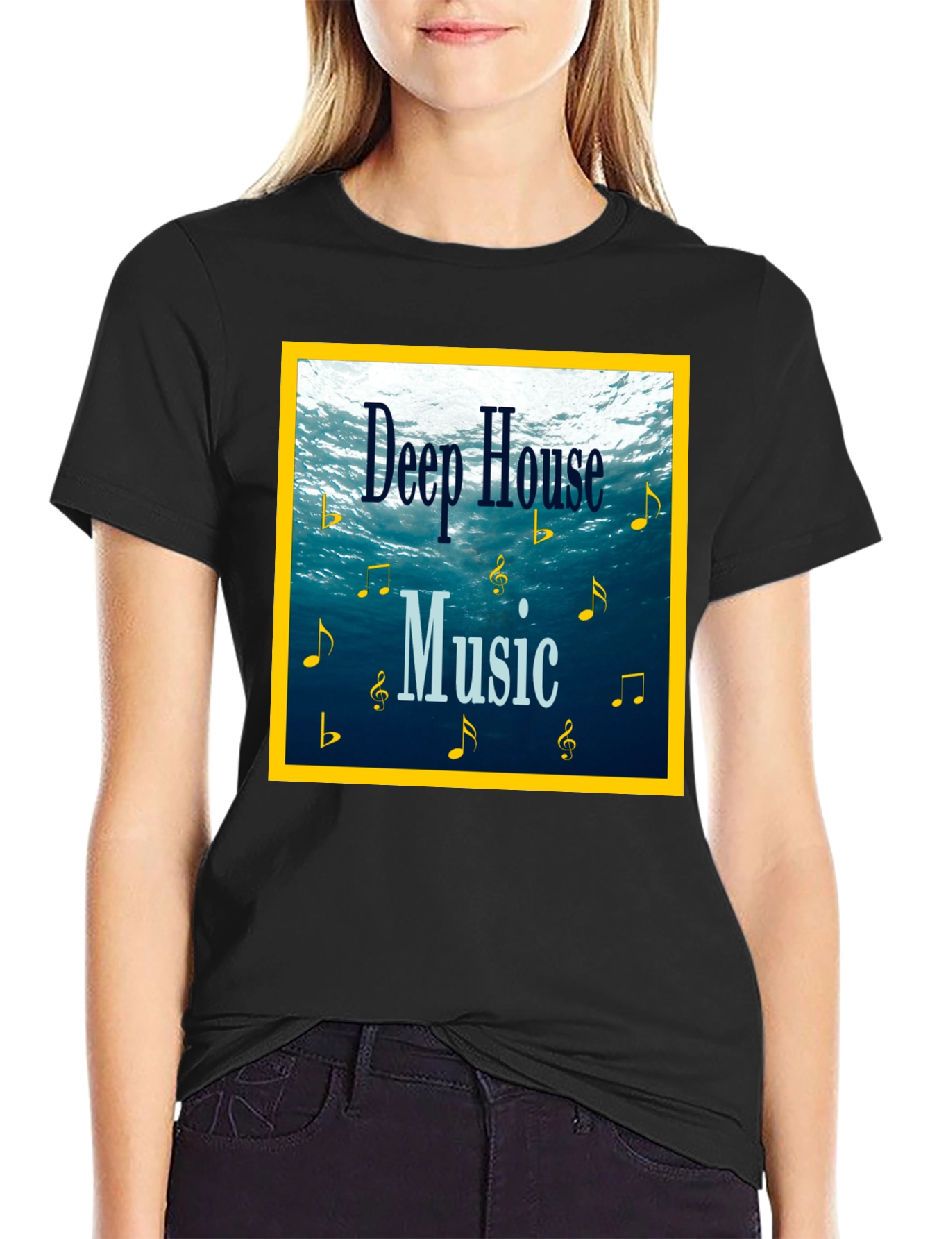 Deep House Music Graphic T-Shirt