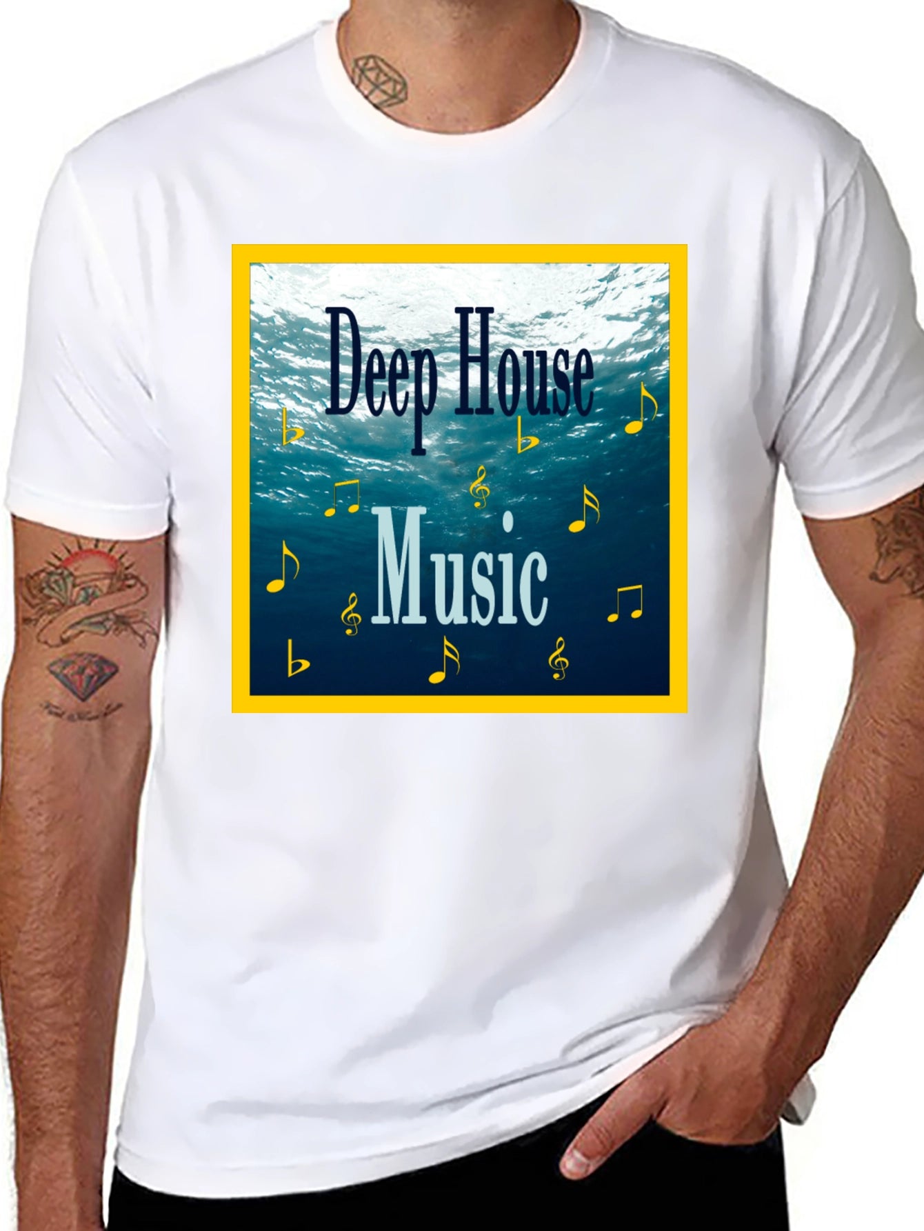 Deep House Music Graphic T-Shirt