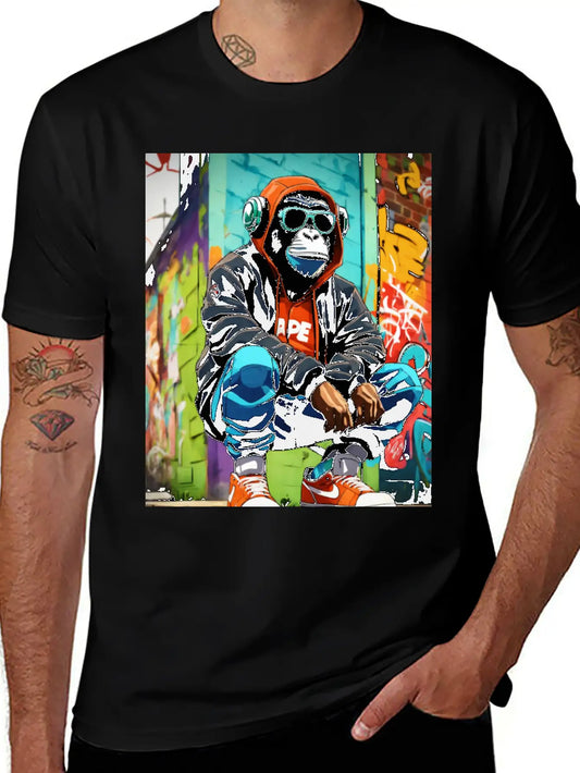 Urban Ape Street Art T-Shirt Timeless Short Sleeve Tee – Comfy And Minimalist Design