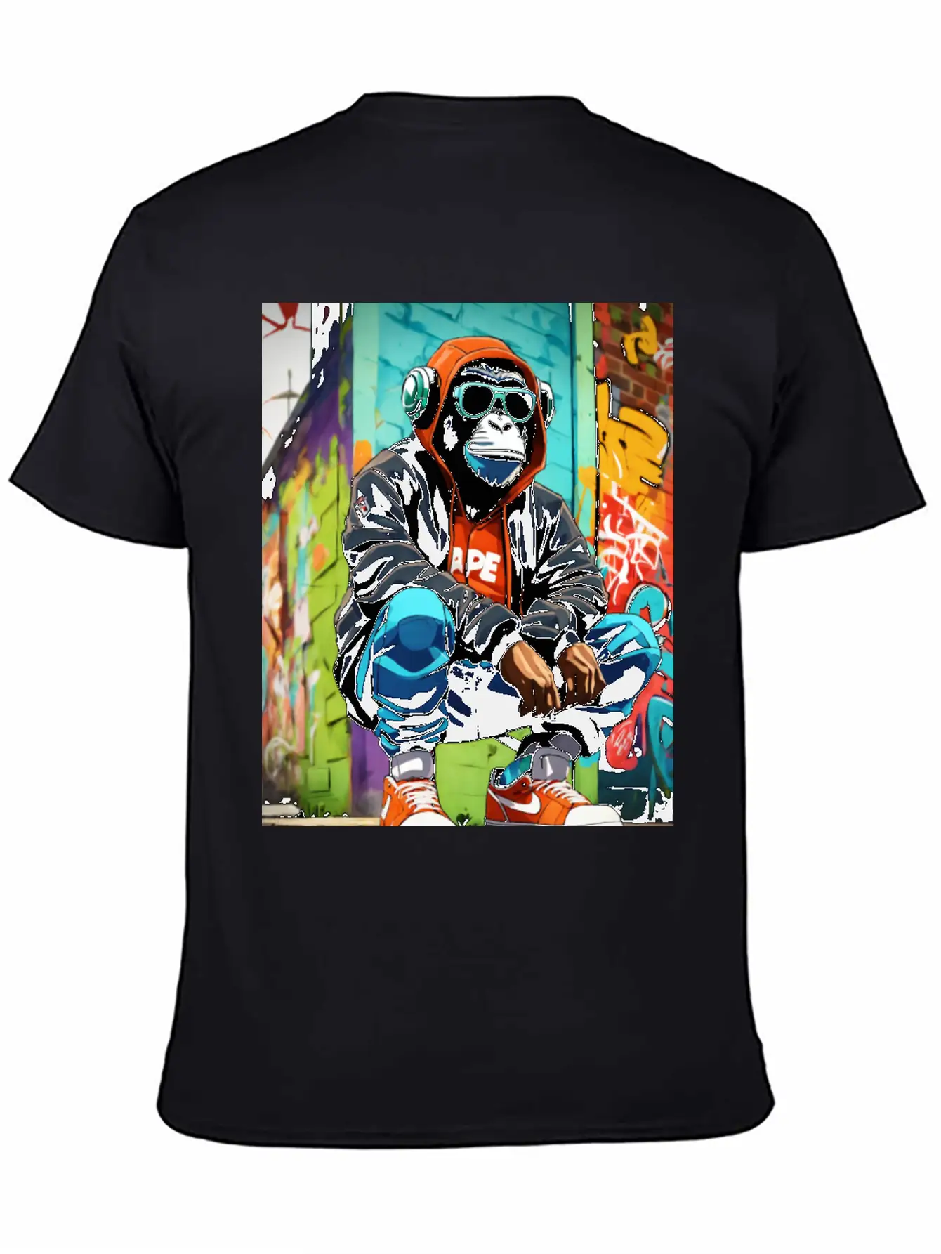 Urban Ape Street Art T-Shirt Timeless Short Sleeve Tee – Comfy And Minimalist Design