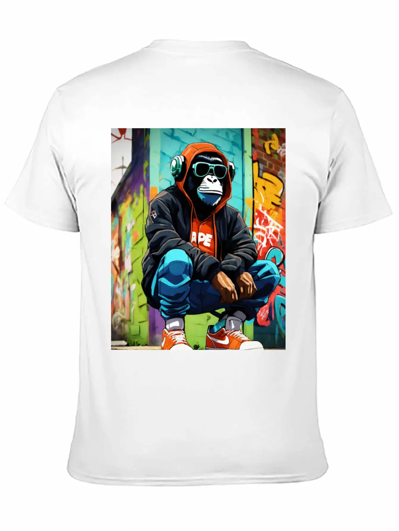 Urban Ape Street Art T-Shirt Timeless Short Sleeve Tee – Comfy And Minimalist Design