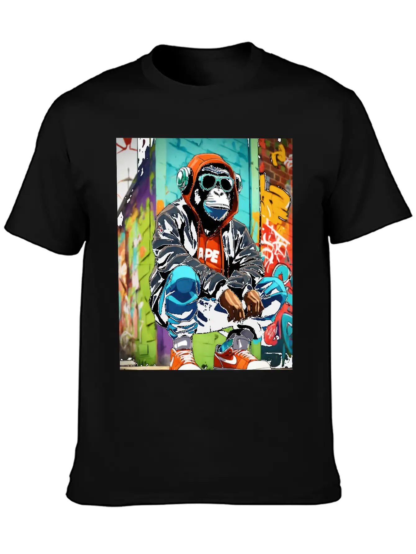Urban Ape Street Art T-Shirt Timeless Short Sleeve Tee – Comfy And Minimalist Design