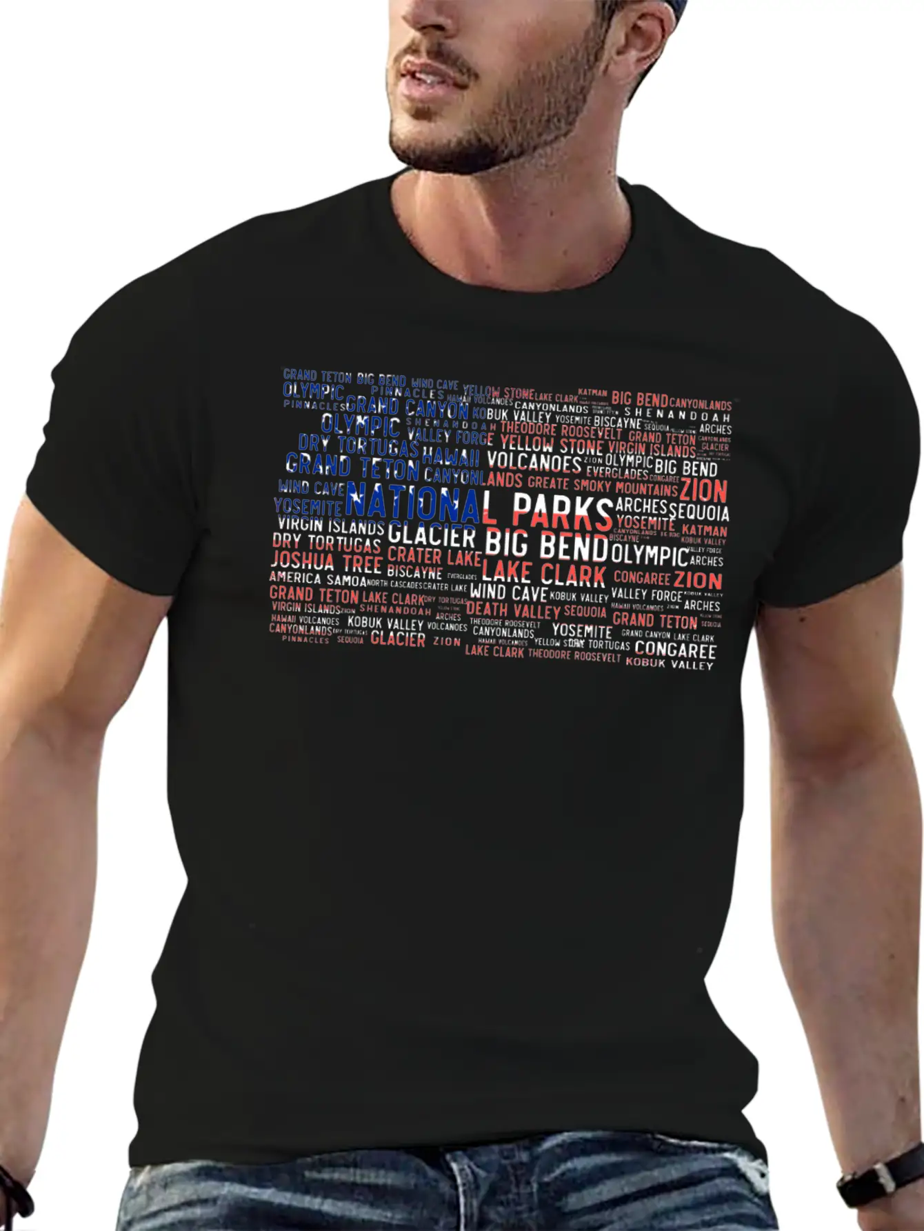 Us National Parks, Bear National Park Essential Unisex Summer Tee – Soft Cotton Casual Fit