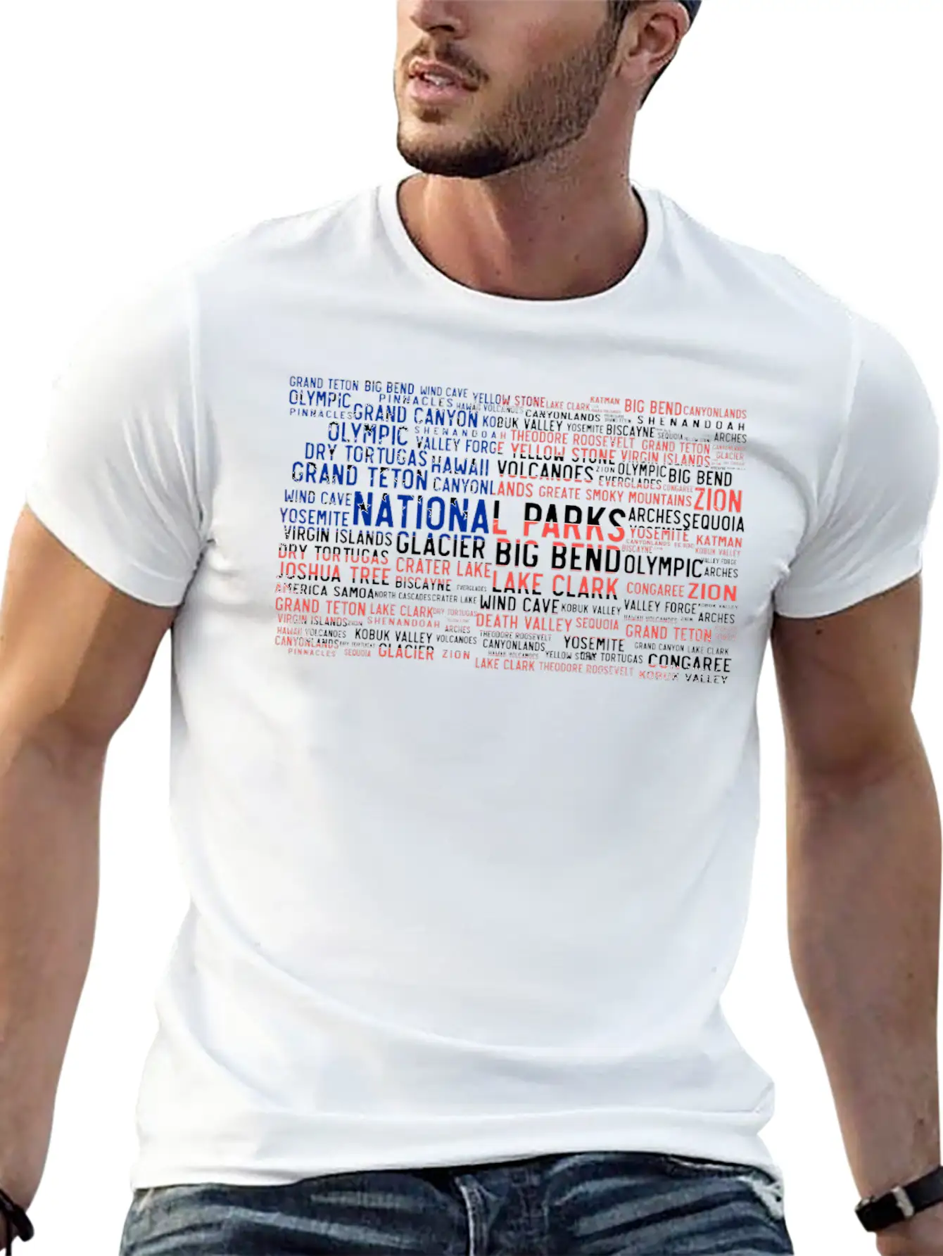 Us National Parks, Bear National Park Essential Unisex Summer Tee – Soft Cotton Casual Fit