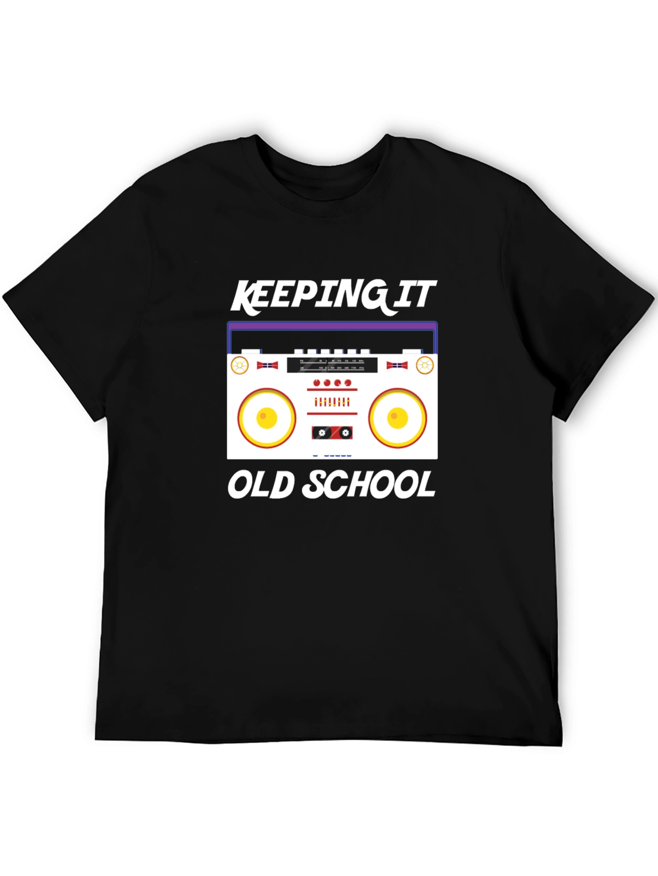 Keeping It Old School Black Graphic Tee