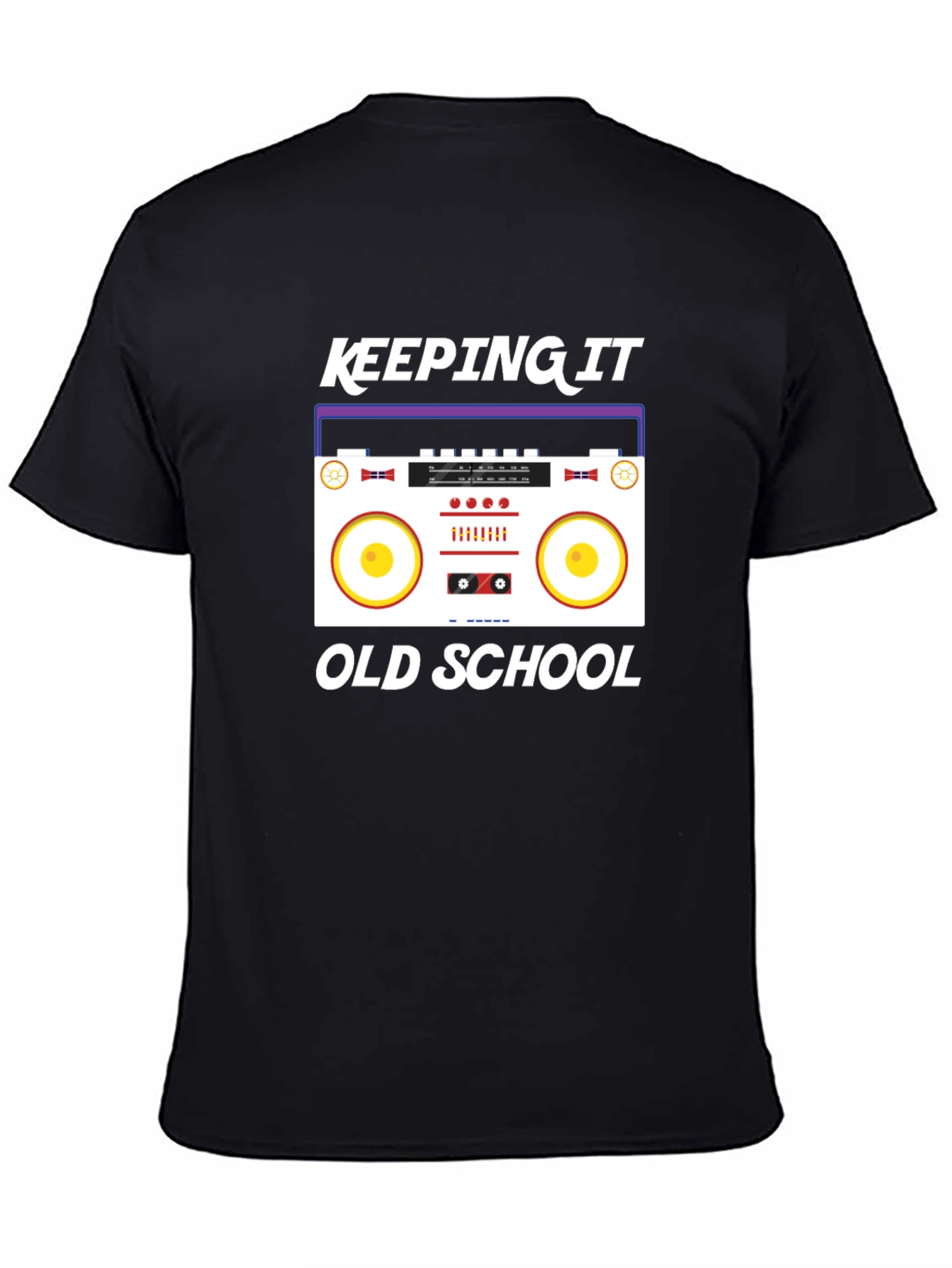 Keeping It Old School Black Graphic Tee