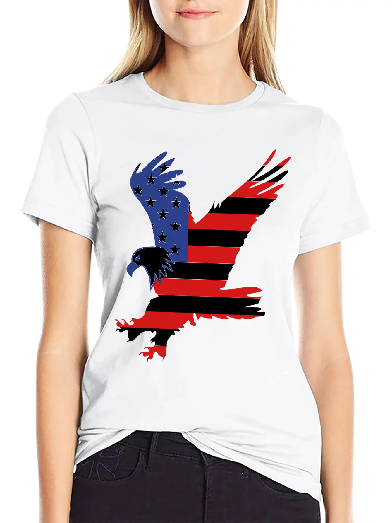 USA Eagle Stylish Everyday T-Shirt – Unisex Basic Cotton Tee
