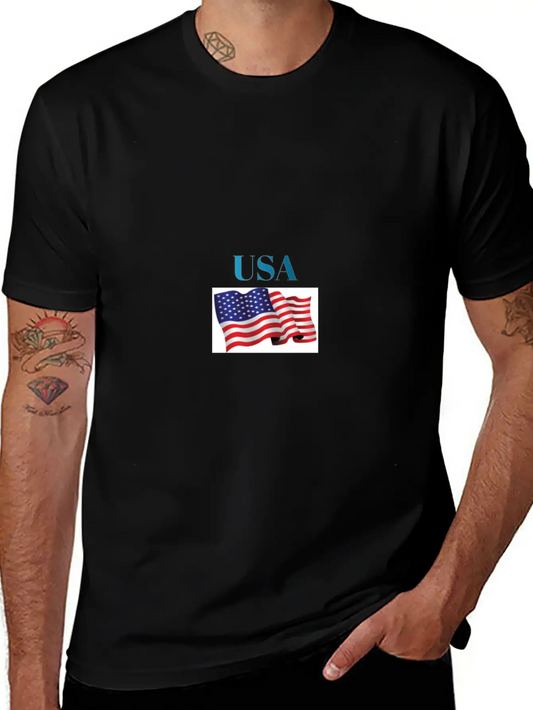 USA Flag Timeless Short Sleeve Tee – Comfy And Minimalist Design
