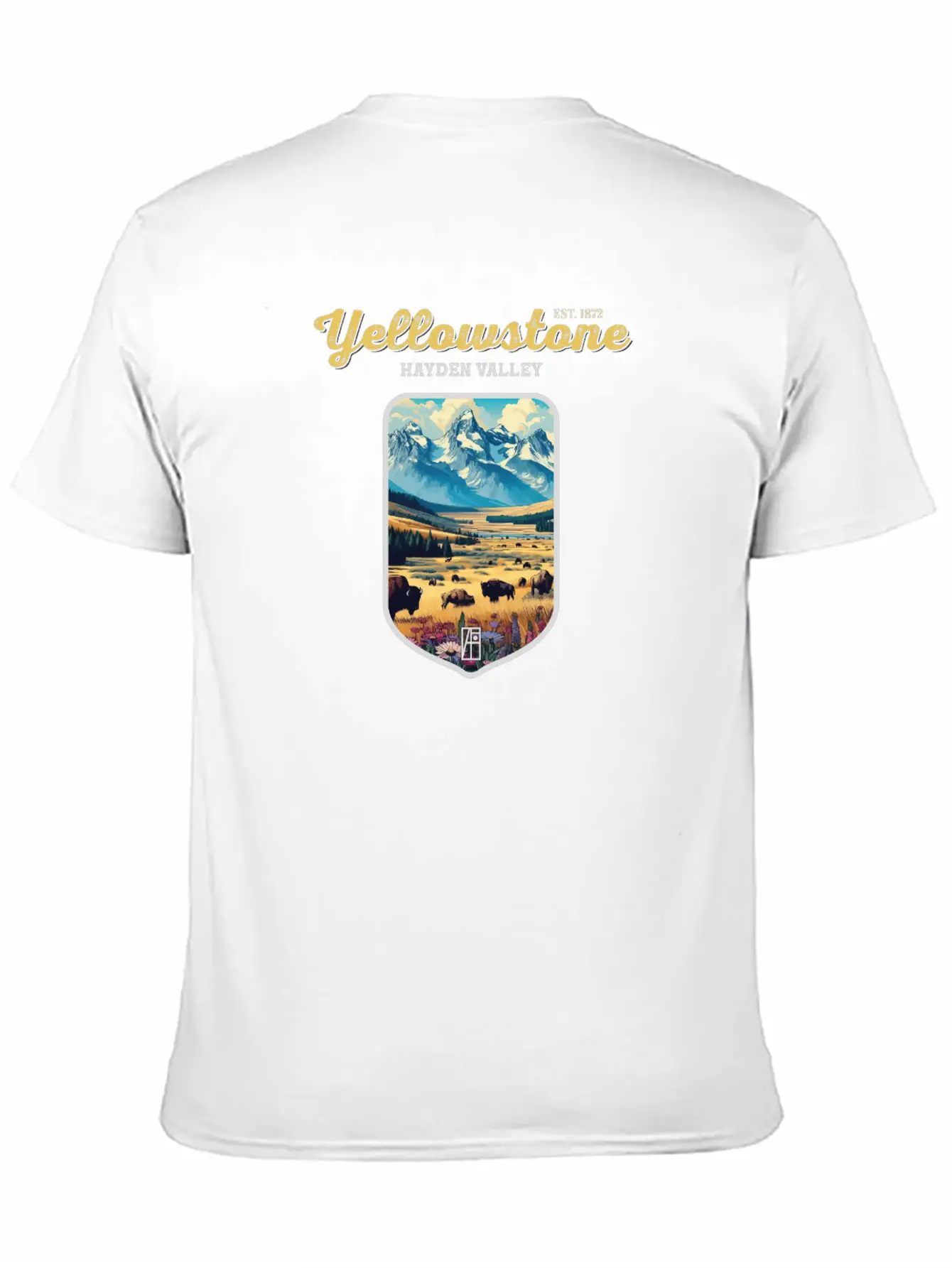 USA - YELLOWSTONE - Hayden Valley - 2 Basic Graphic T-Shirt – Daily Comfort In Soft Cotton
