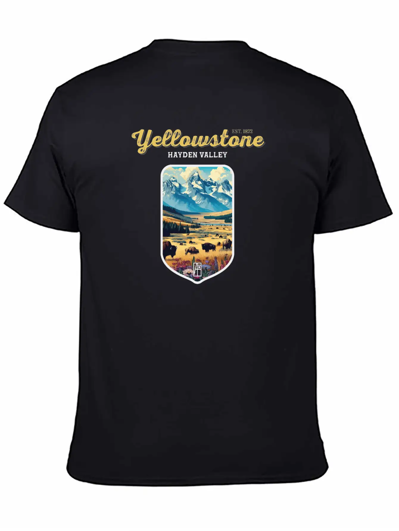 USA - YELLOWSTONE - Hayden Valley - 2 Basic Graphic T-Shirt – Daily Comfort In Soft Cotton