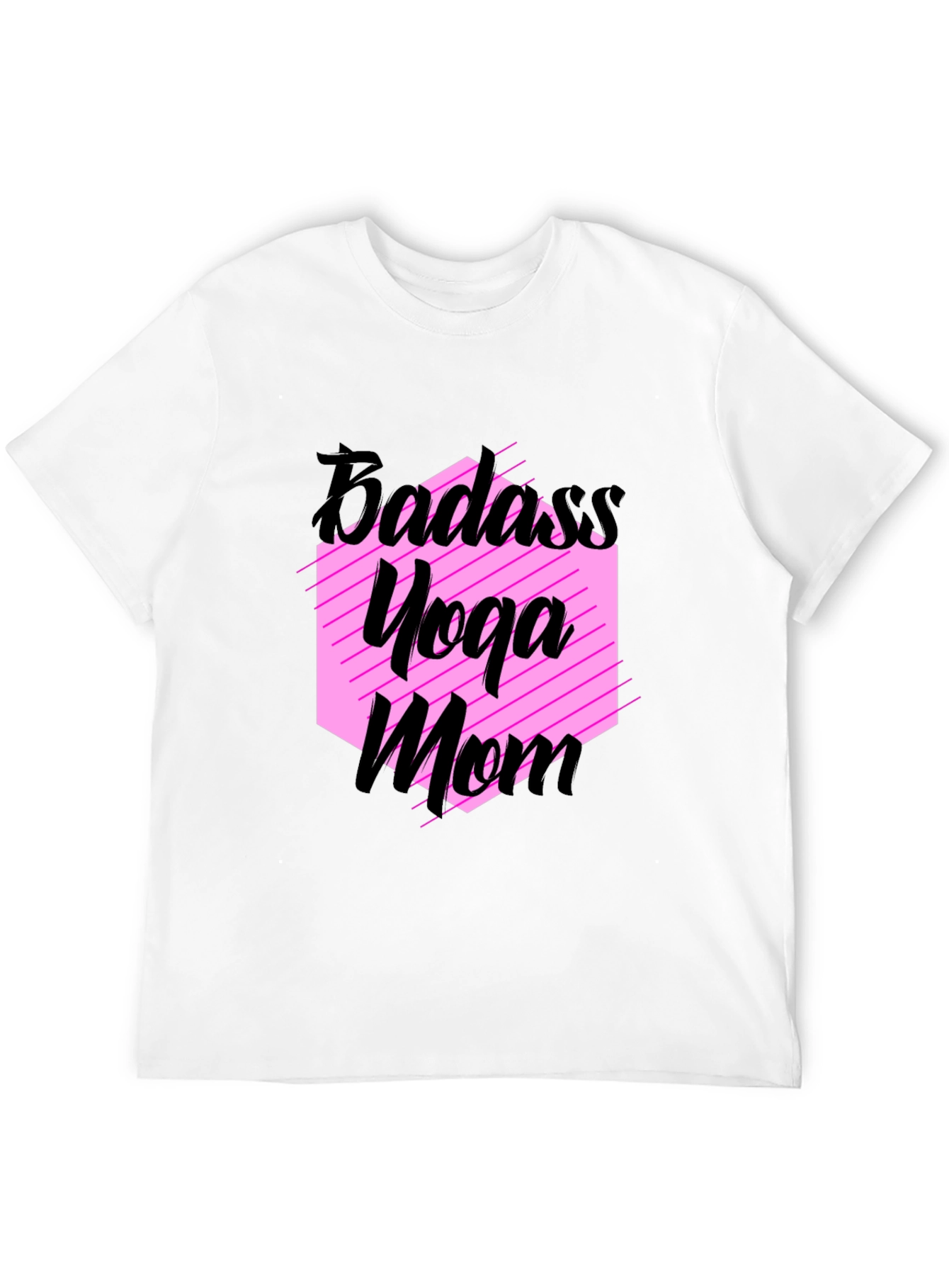 Badass Yoga Mom Black T-Shirt