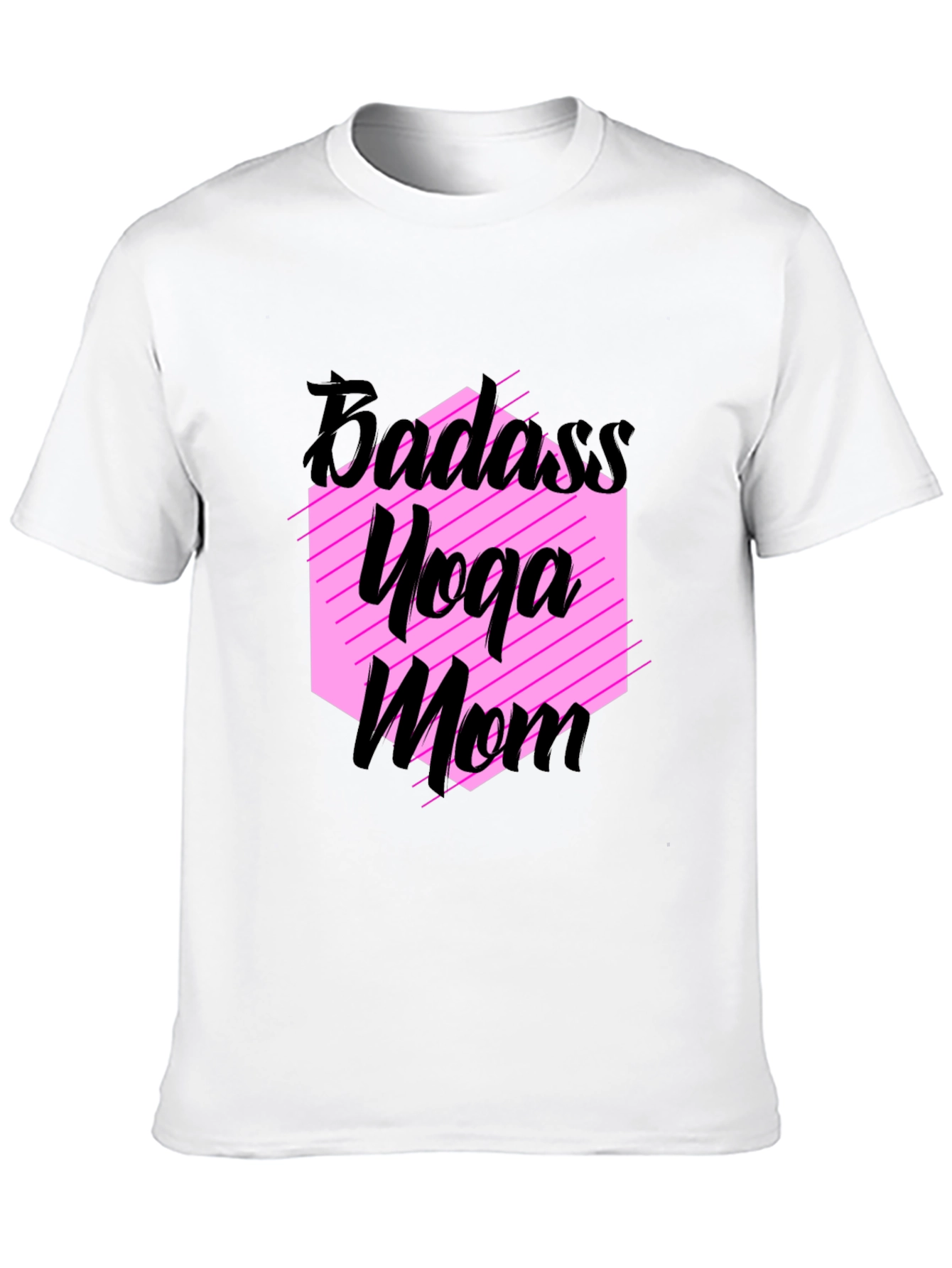Badass Yoga Mom Black T-Shirt