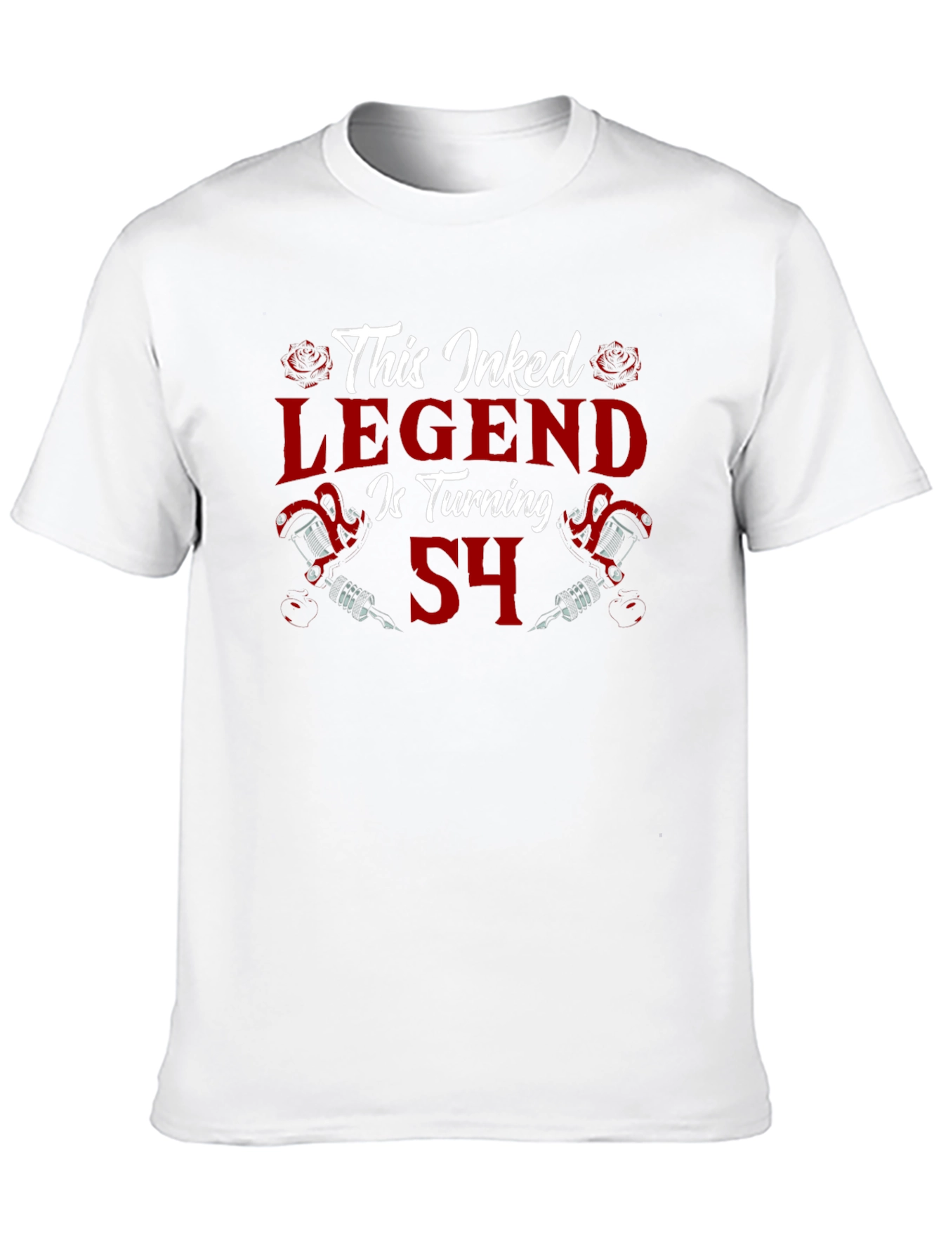 Inked Legend Turning 54 Tattoo T-Shirt