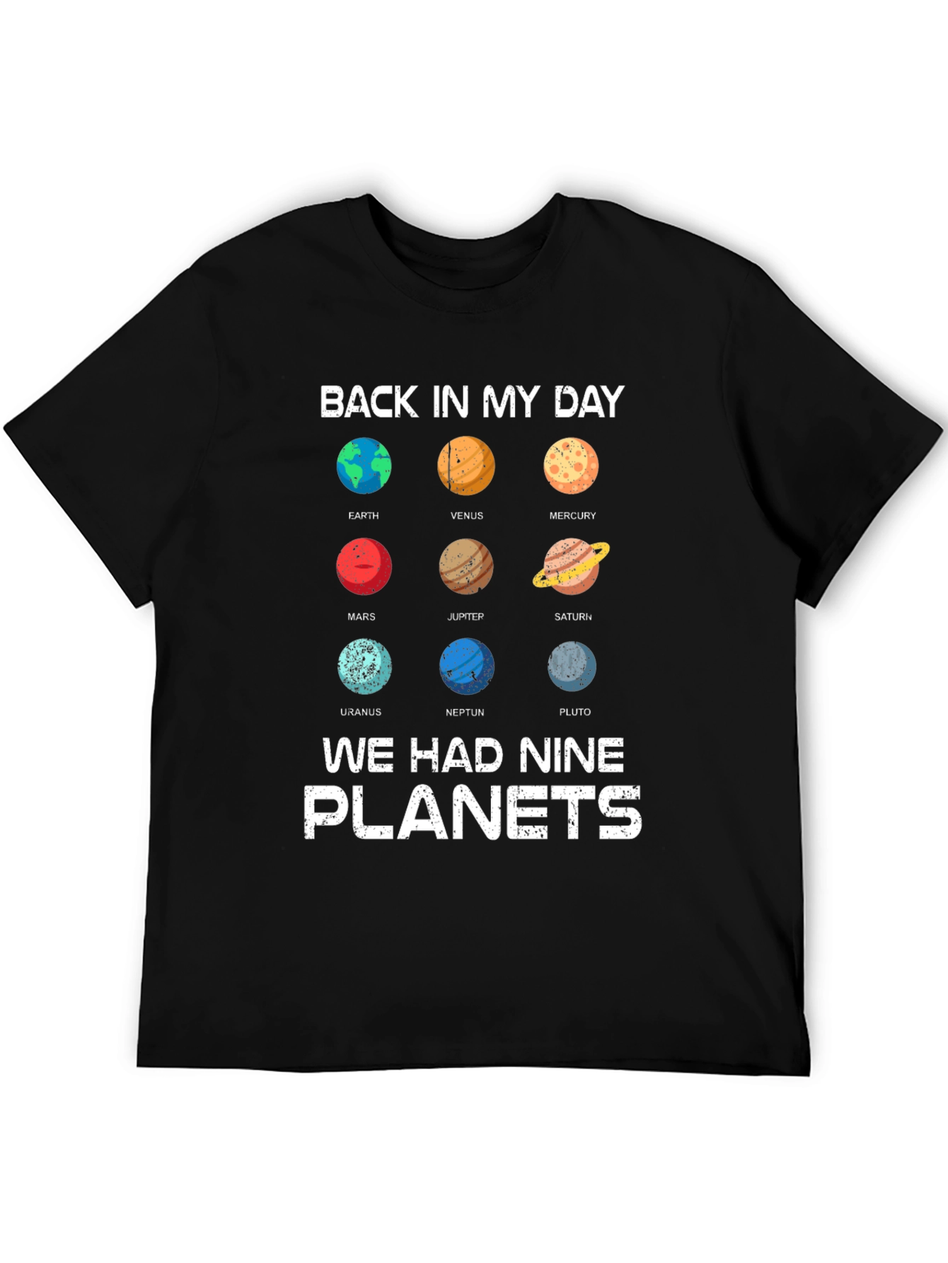 Back In My Day Planets Graphic Tee