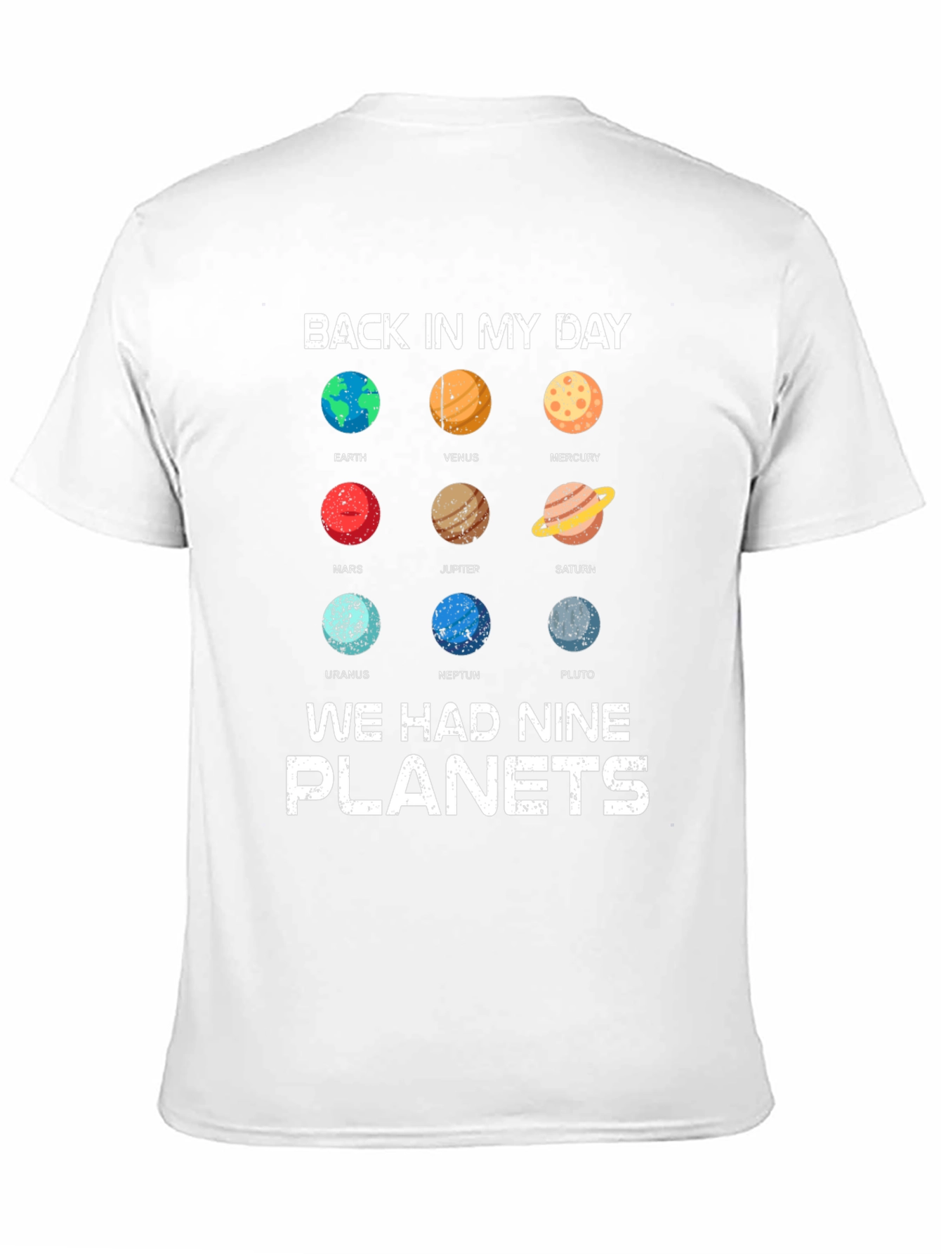 Back In My Day Planets Graphic Tee