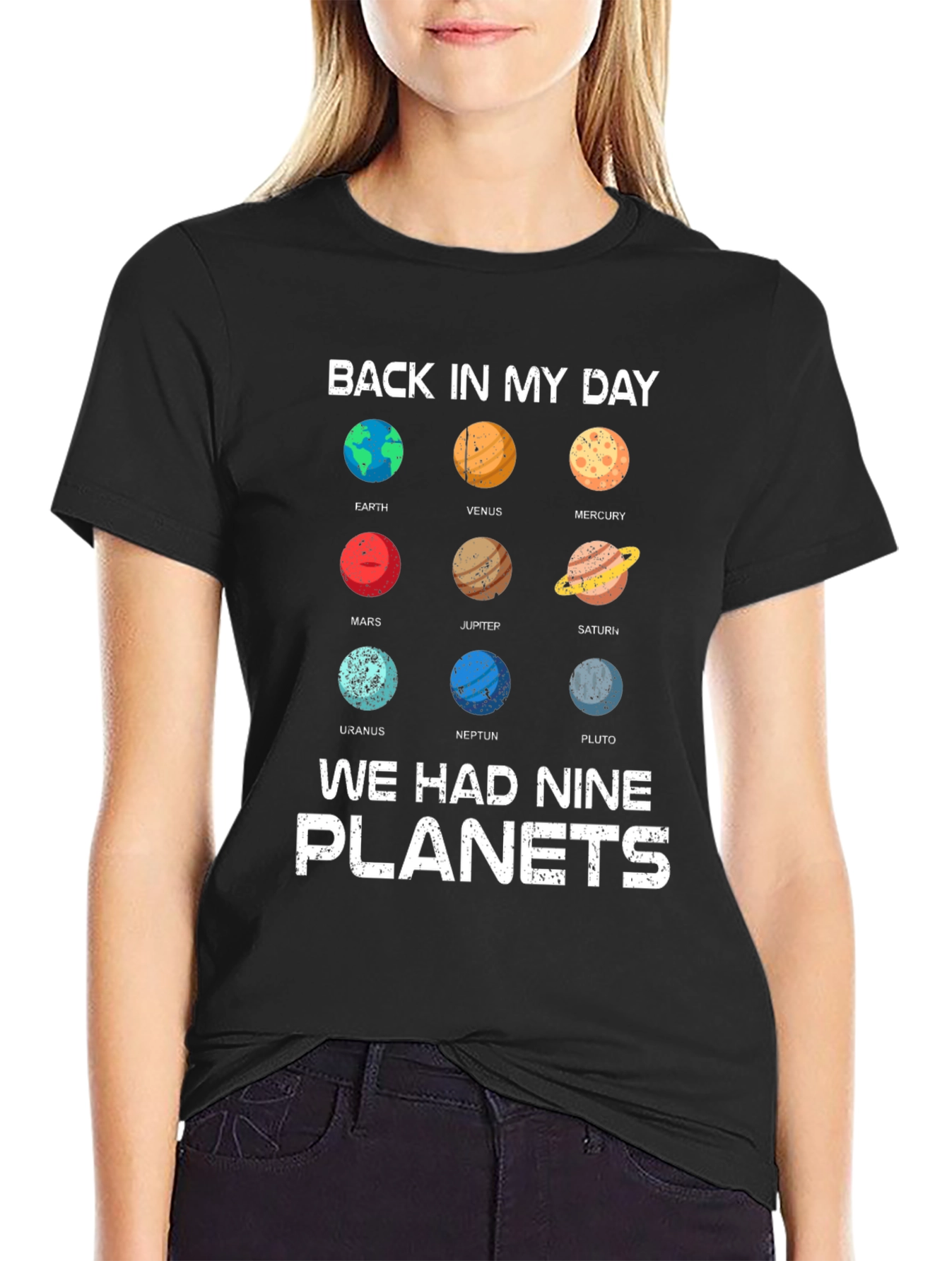 Back In My Day Planets Graphic Tee