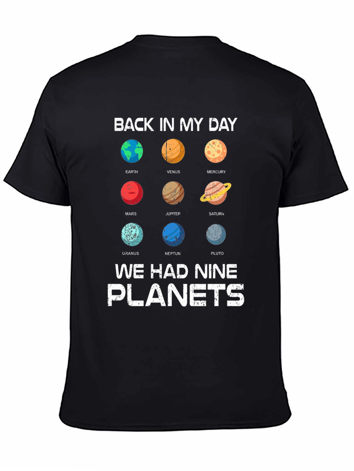 Back In My Day Planets Graphic Tee