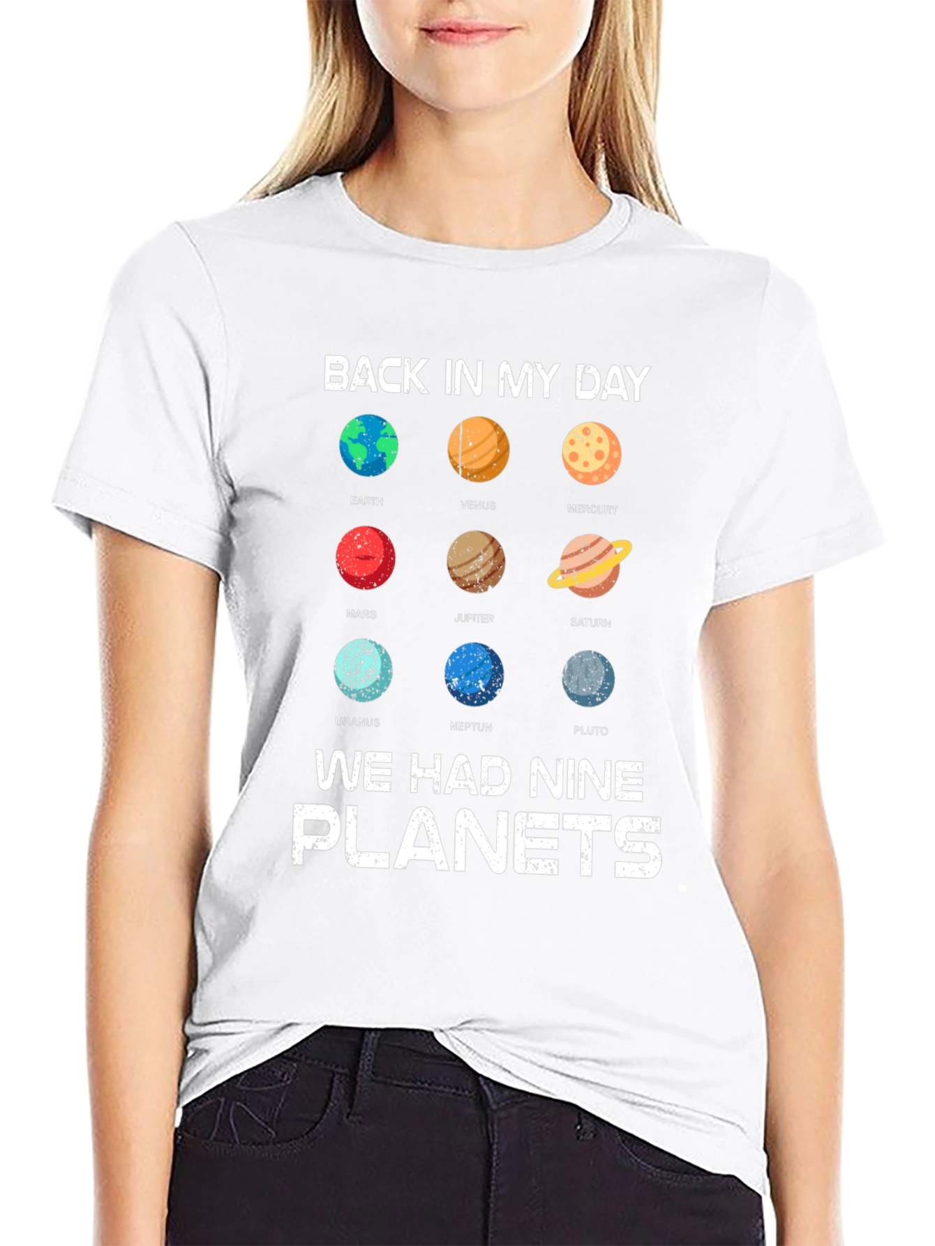Back In My Day Planets Graphic Tee