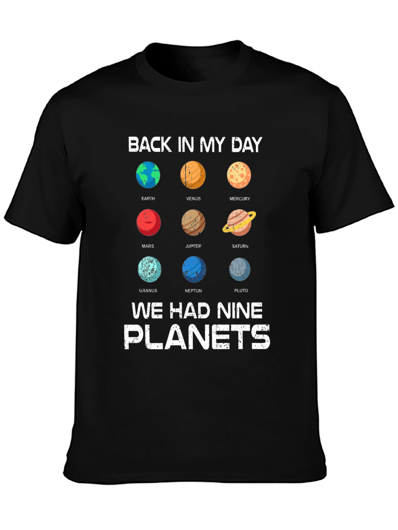 Back In My Day Planets Graphic Tee