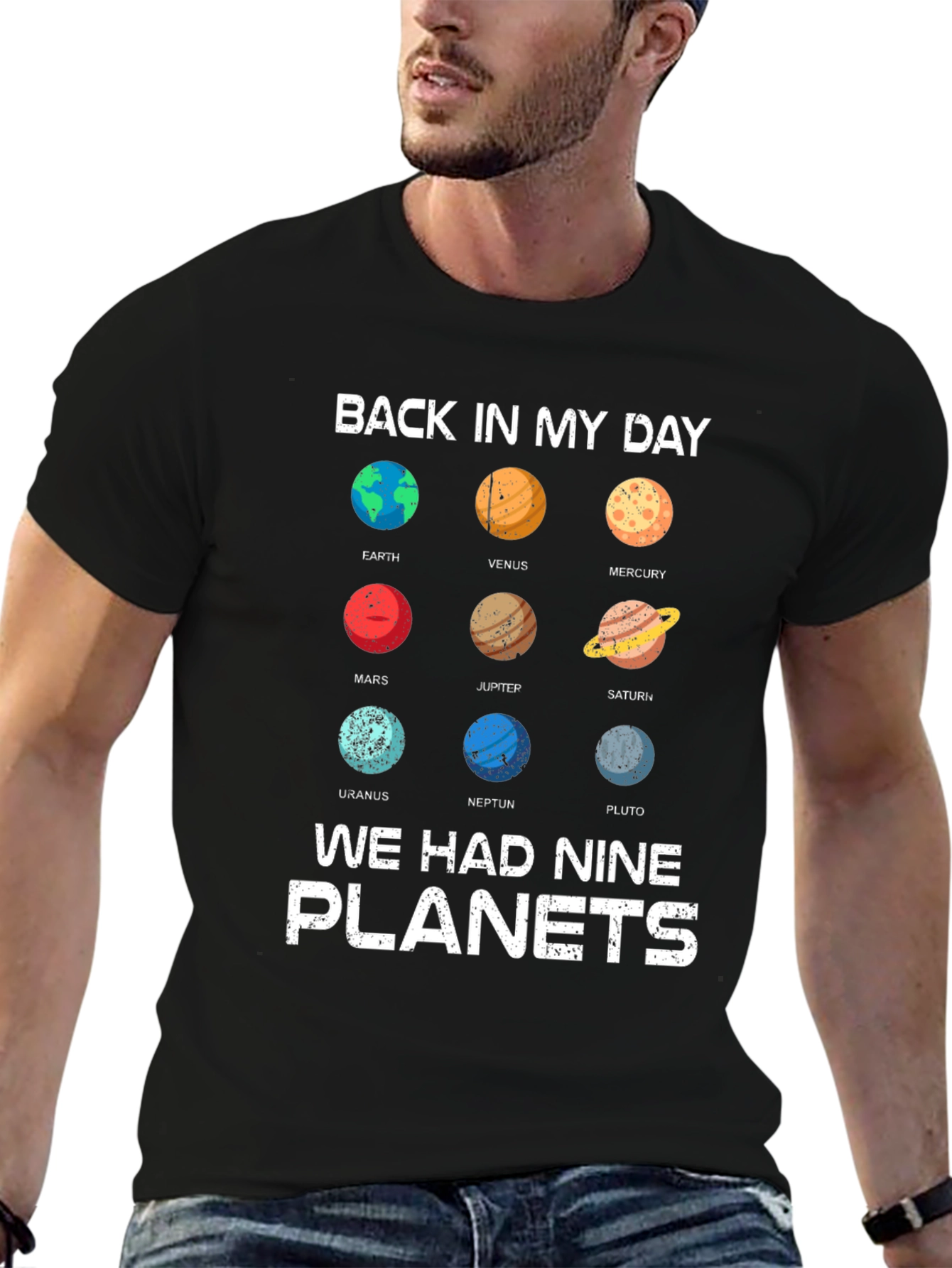 Back In My Day Planets Graphic Tee