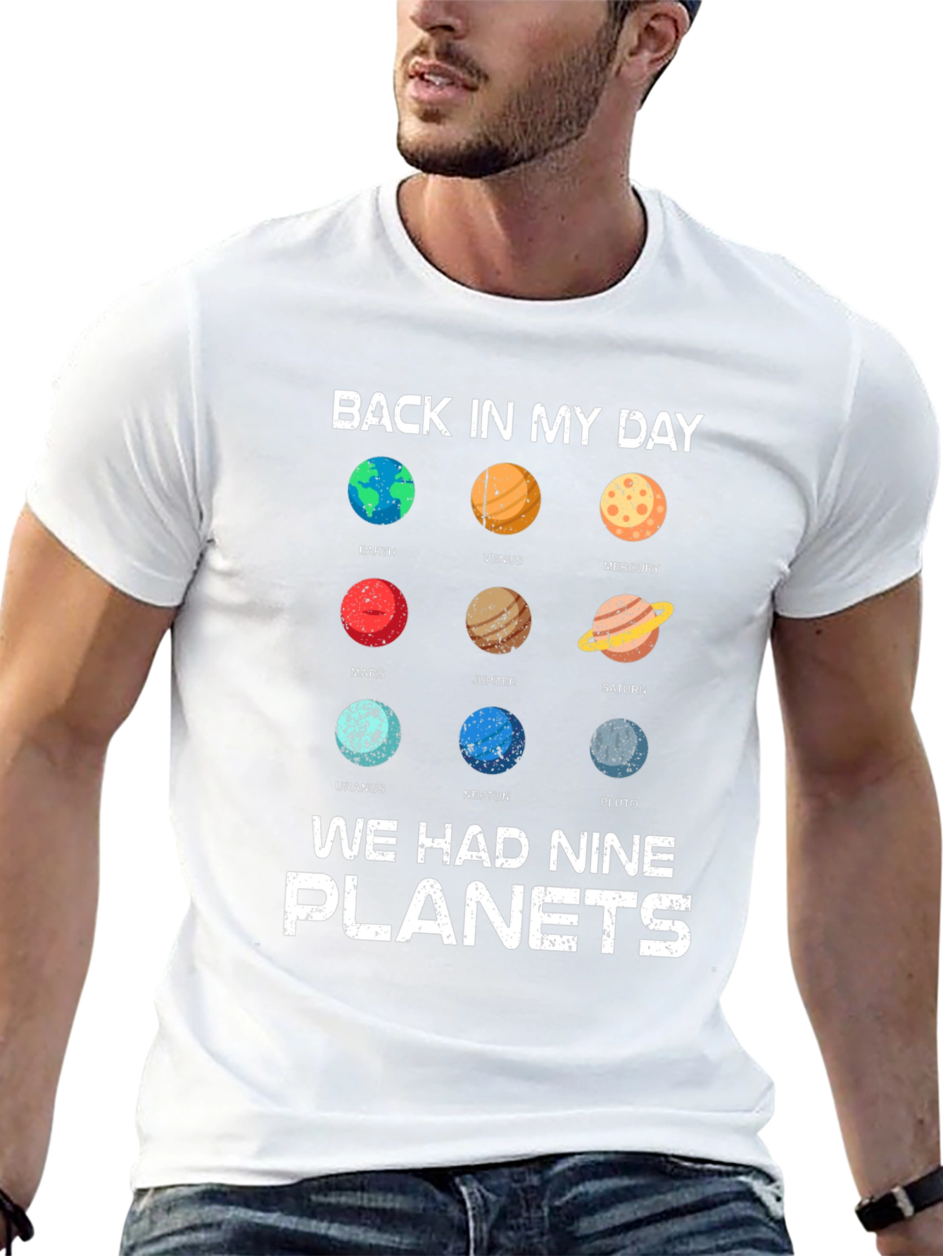 Back In My Day Planets Graphic Tee