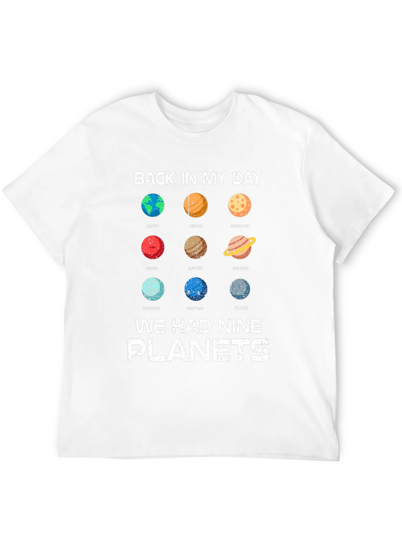 Back In My Day Planets Graphic Tee
