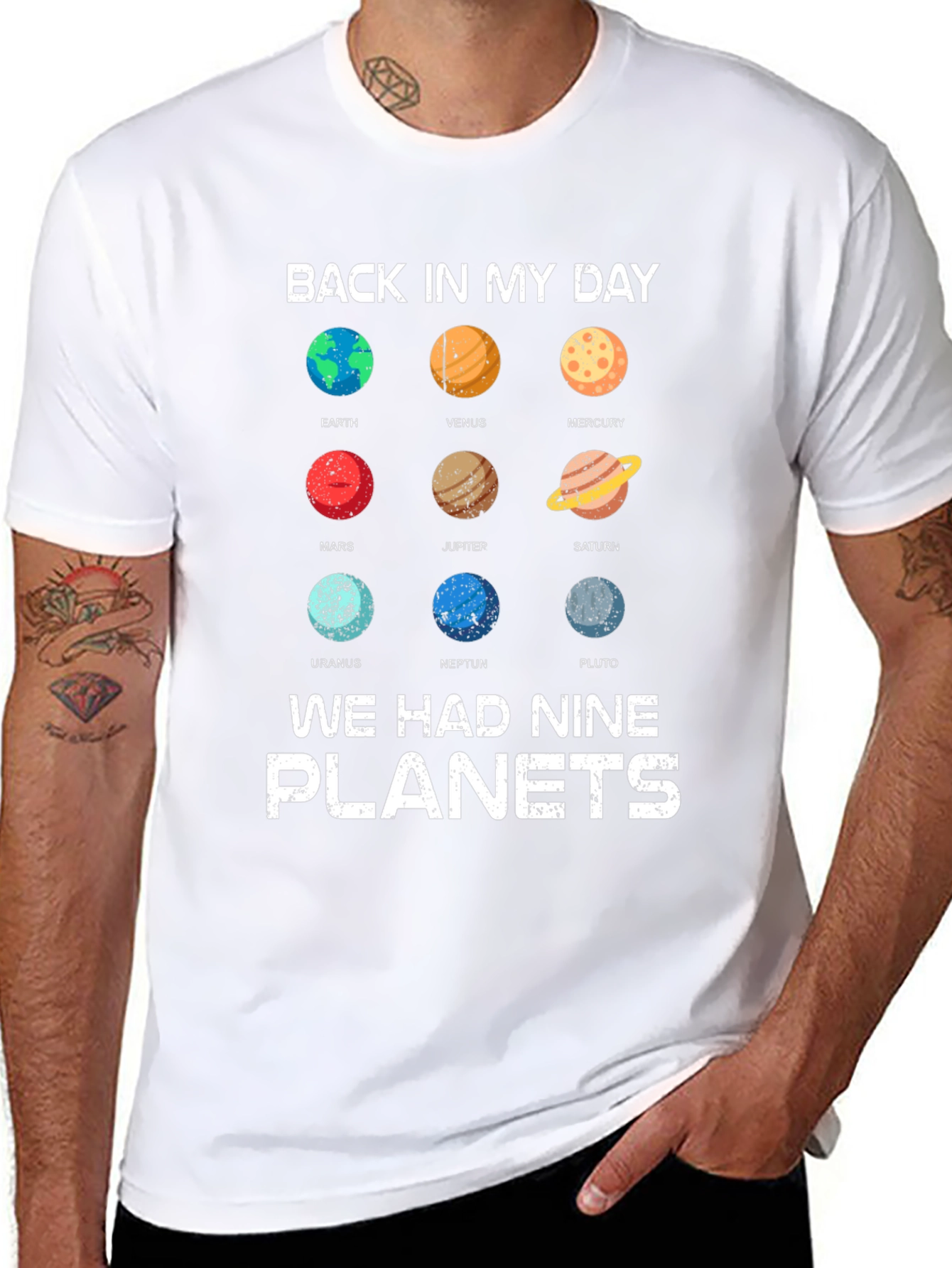 Back In My Day Planets Graphic Tee