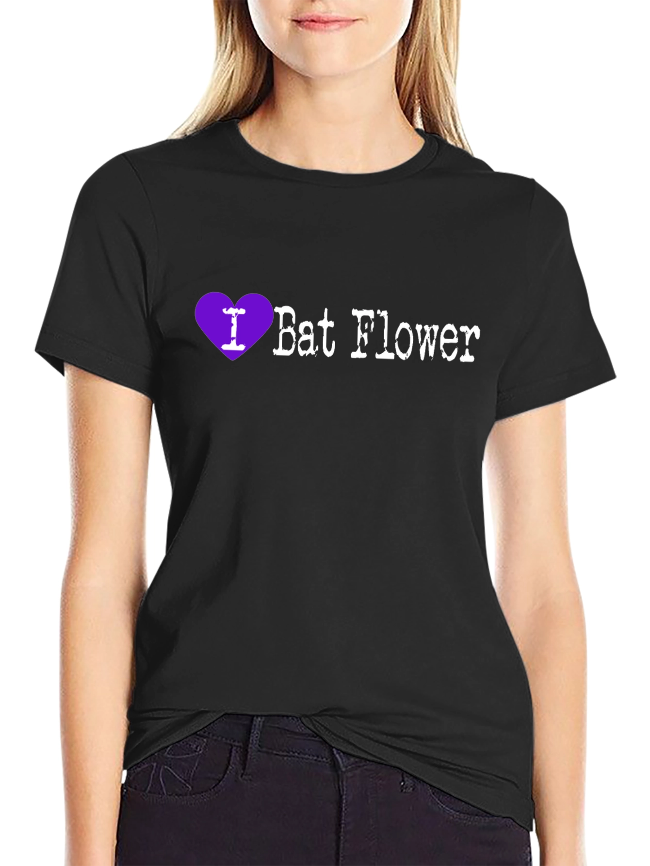 I Heart Bat Flower T-Shirt