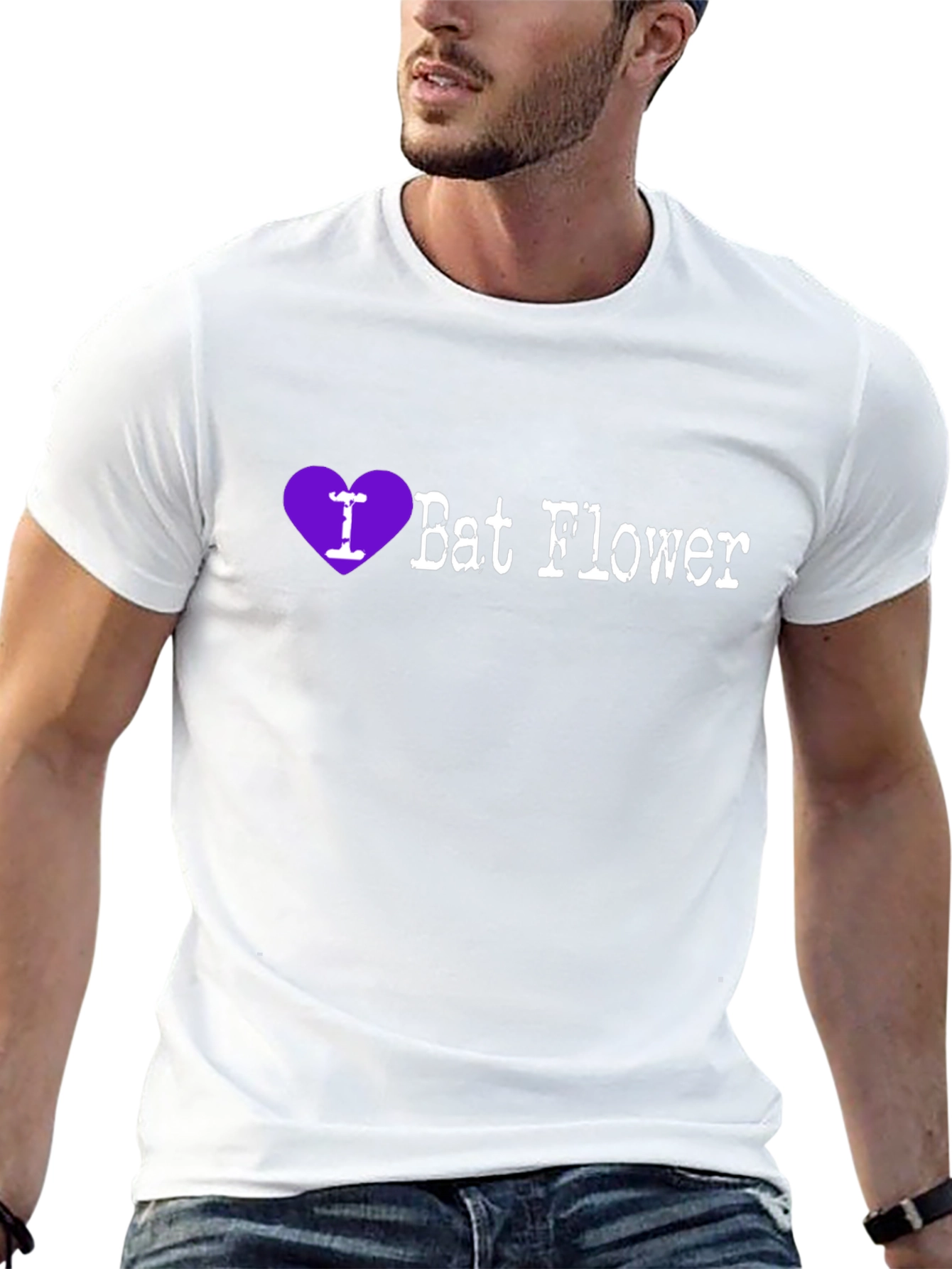 I Heart Bat Flower T-Shirt