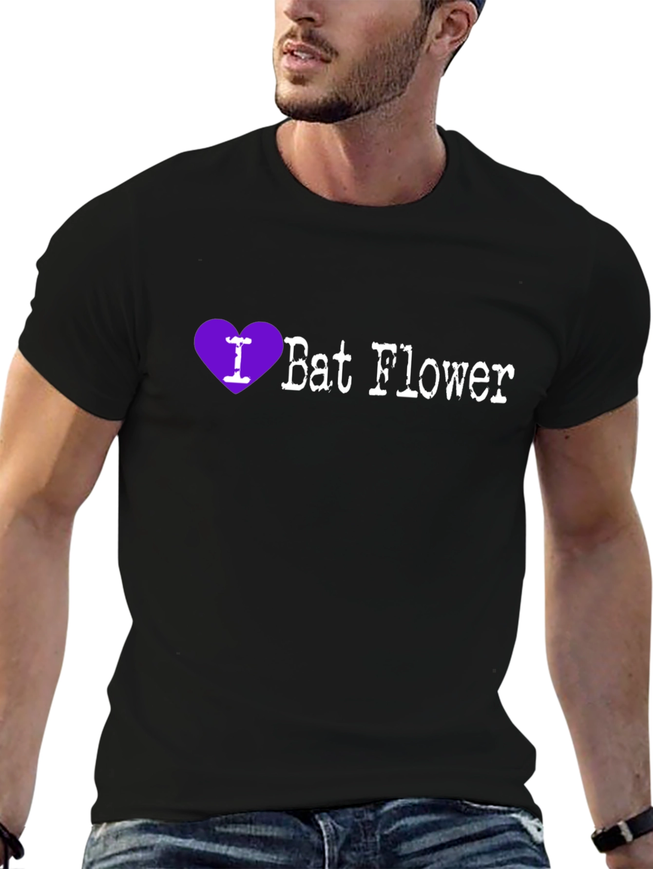 I Heart Bat Flower T-Shirt