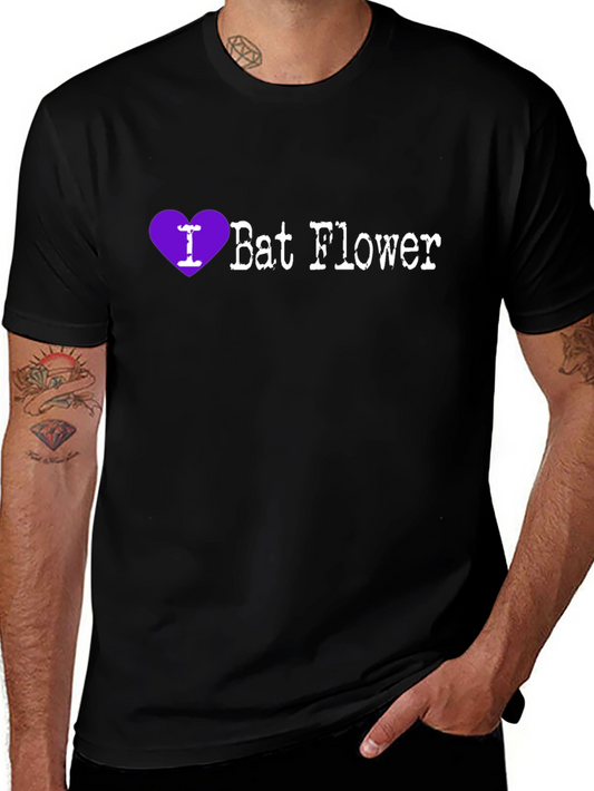 I Heart Bat Flower T-Shirt