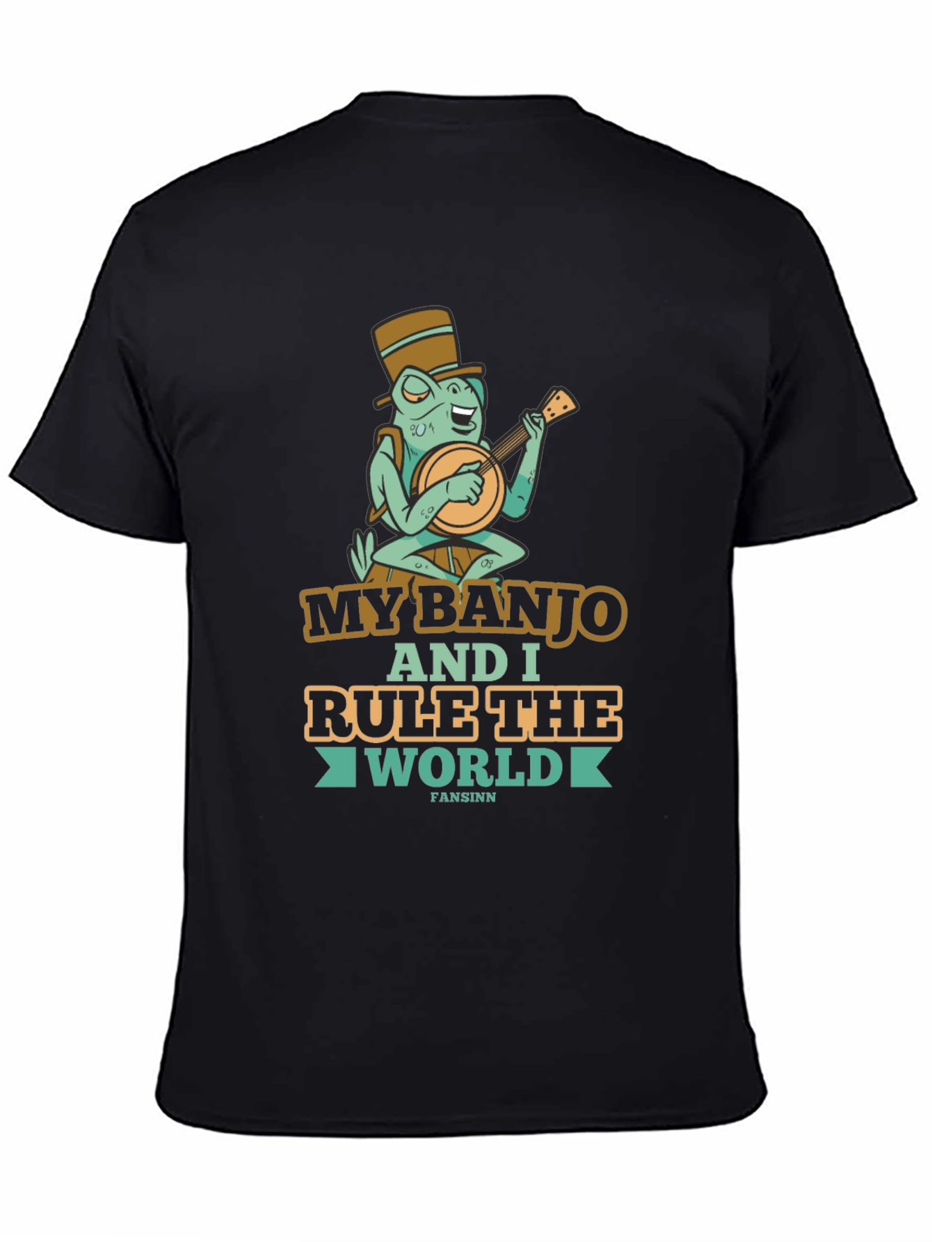 Funny Banjo Frog Graphic Tee