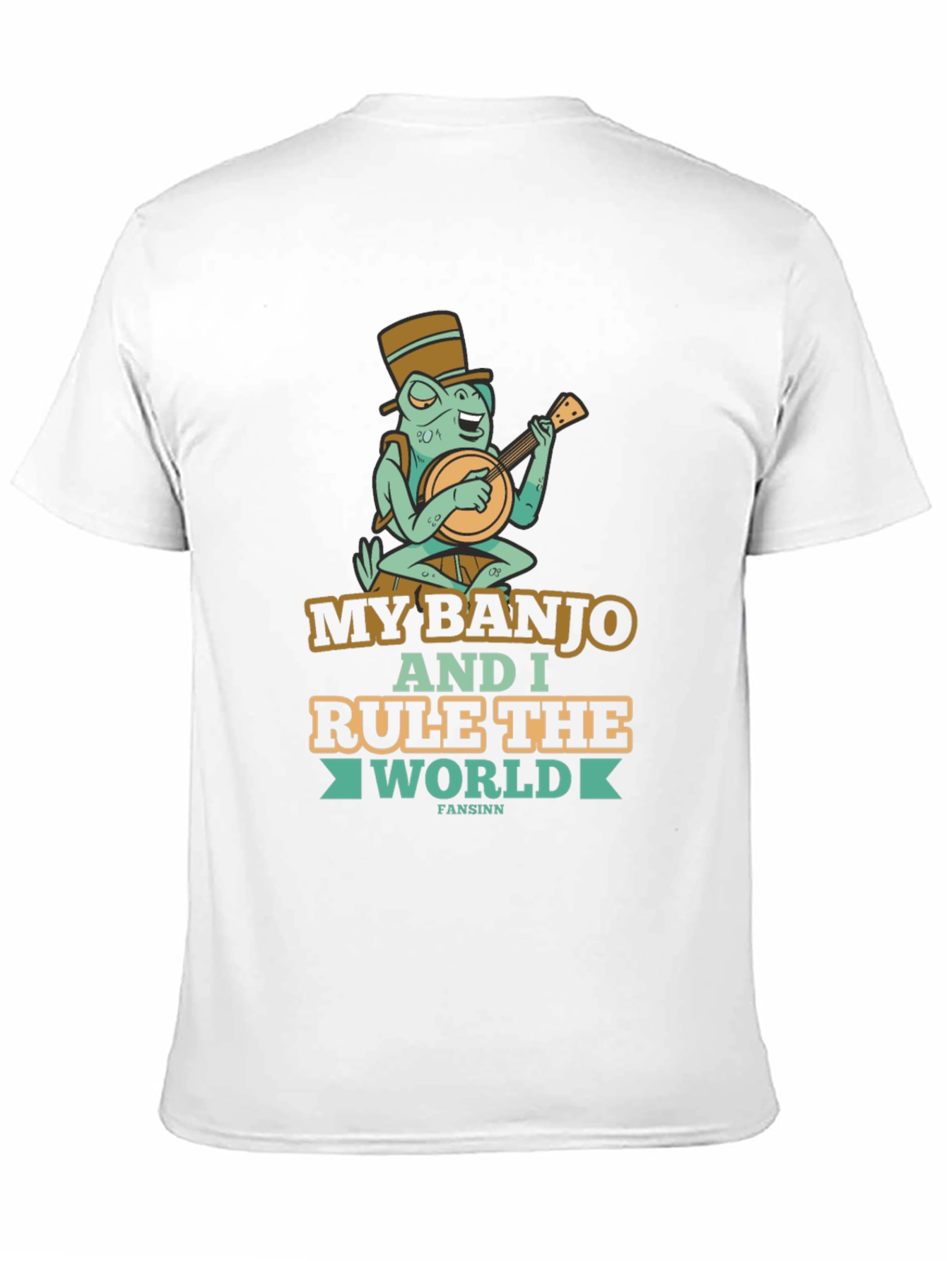 Funny Banjo Frog Graphic Tee