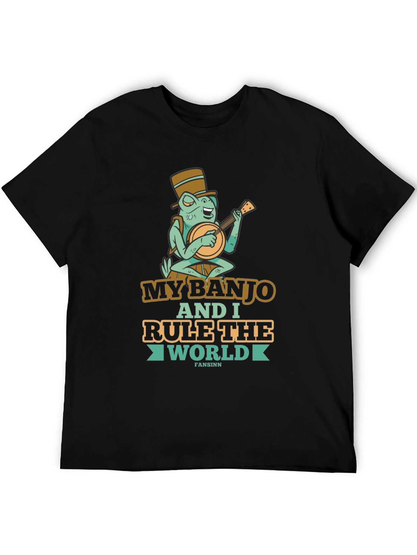 Funny Banjo Frog Graphic Tee