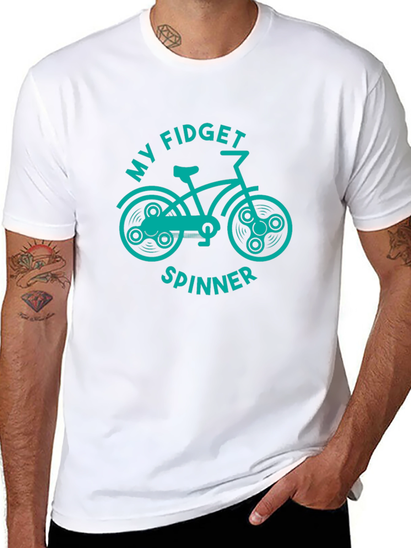 Fidget Spinner Bike Graphic Tee