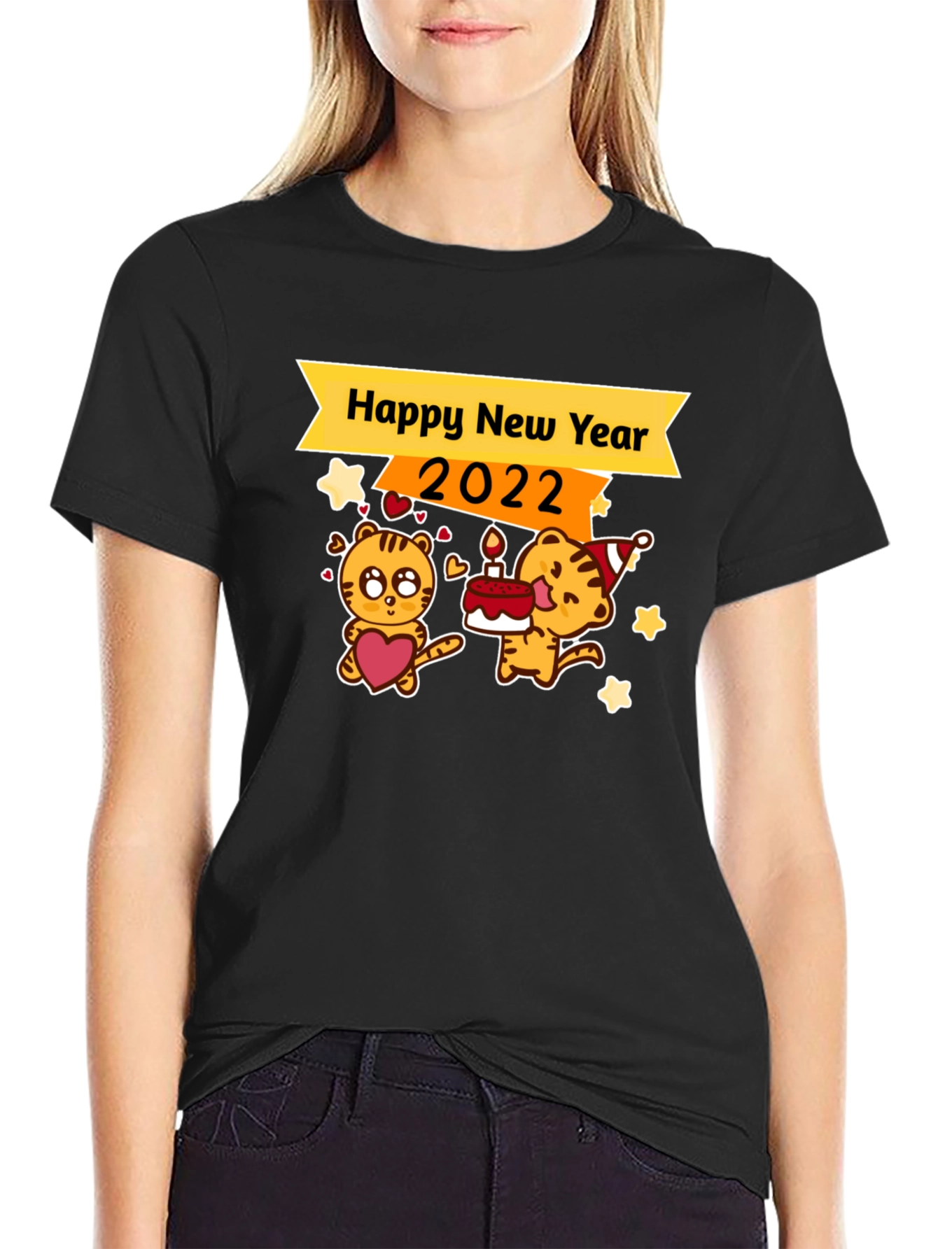 Happy New Year 2022 Tiger Graphic Tee