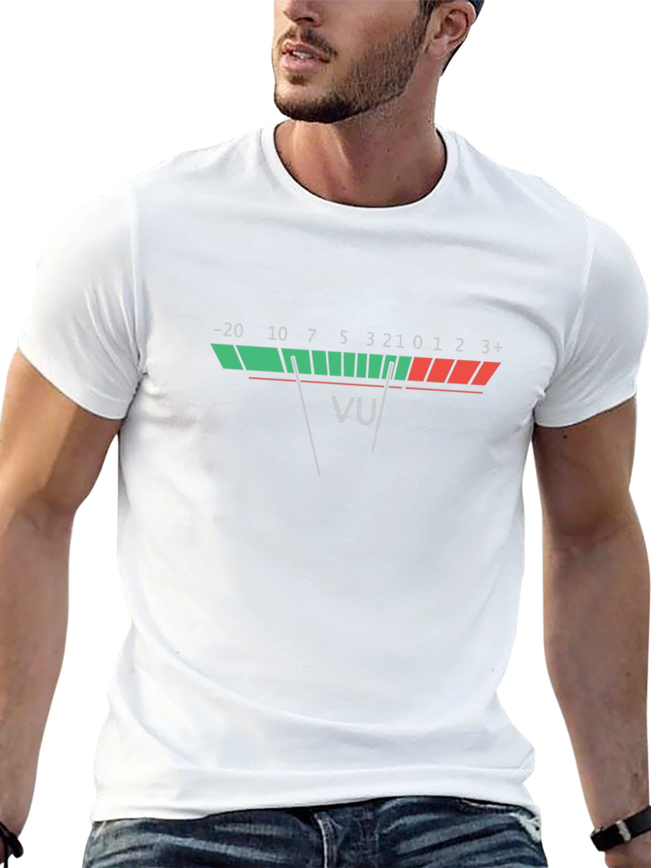 VU Meter T-Shirt - Audio Engineer Tee