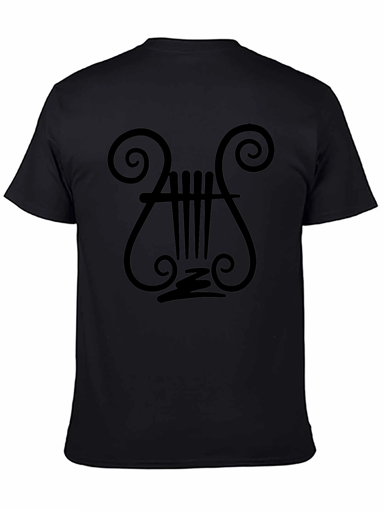 Black Lyre Graphic Tee - Classic Style