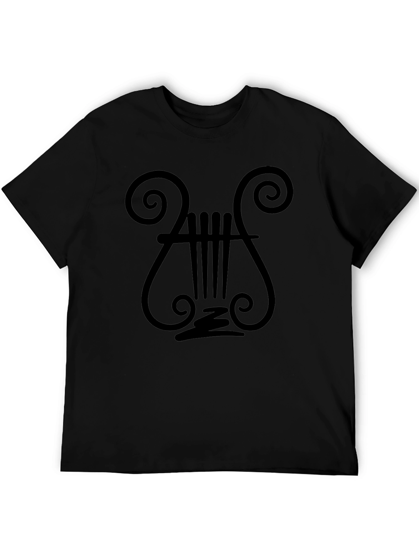 Black Lyre Graphic Tee - Classic Style