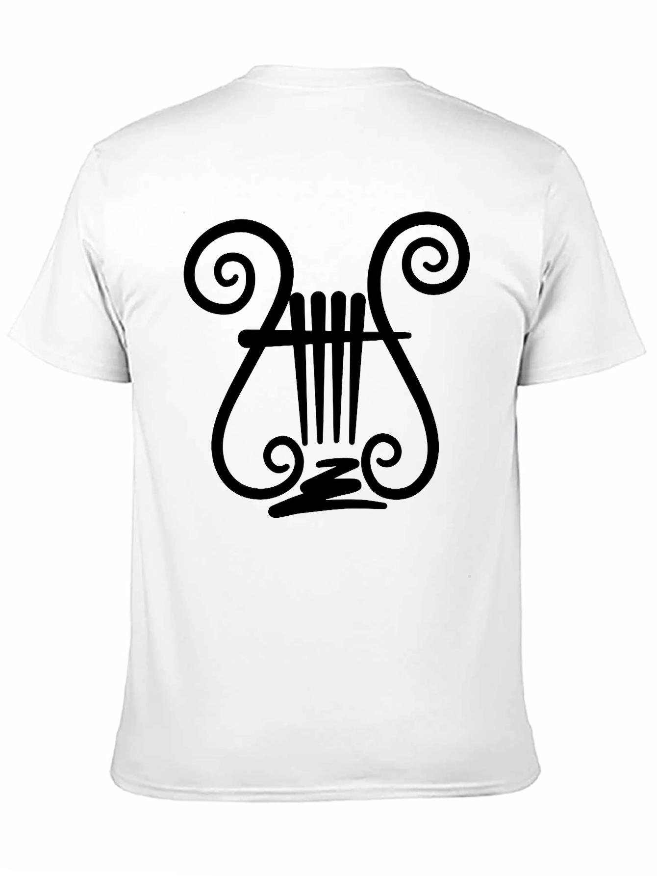 Black Lyre Graphic Tee - Classic Style
