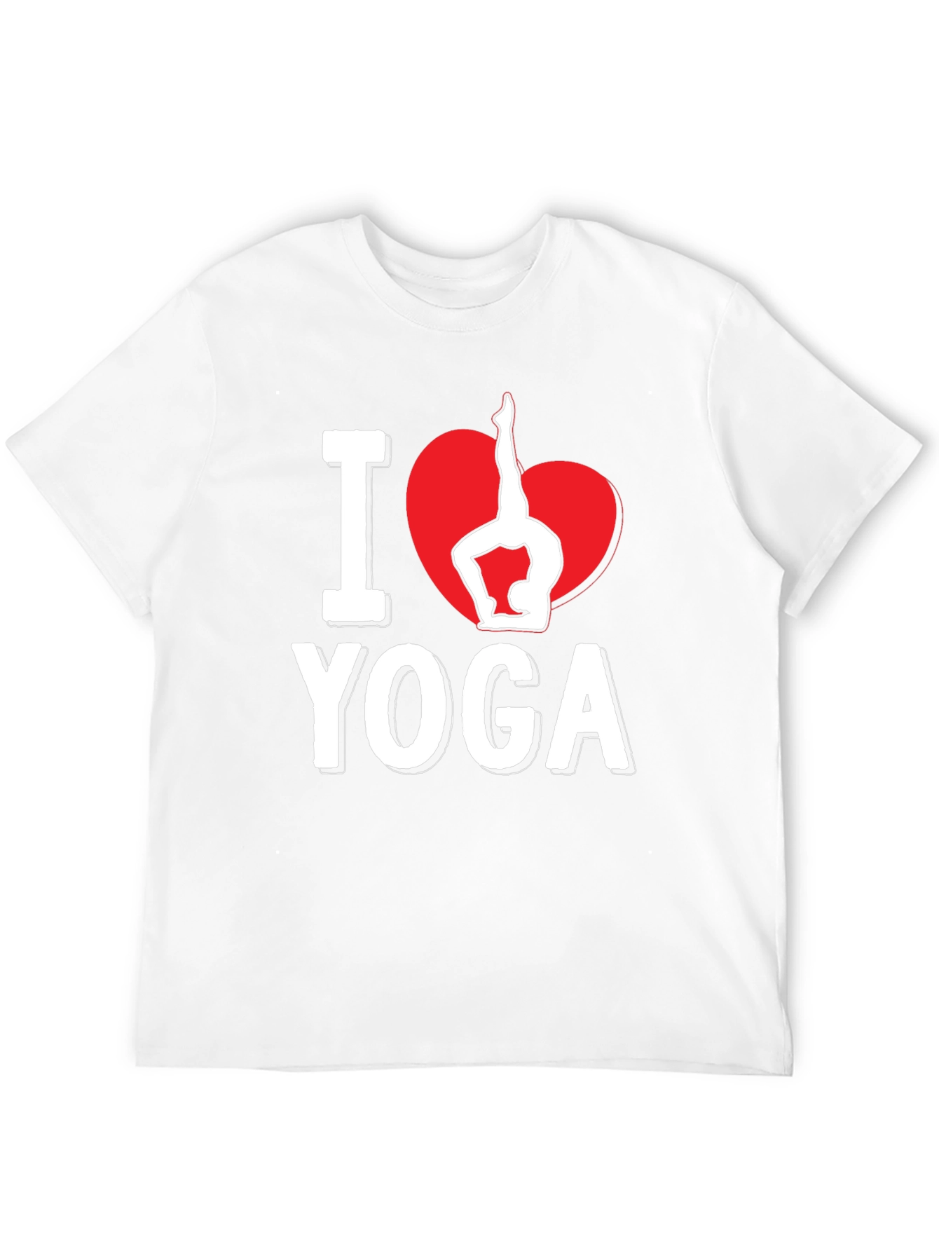 I Heart Yoga Black Graphic Tee