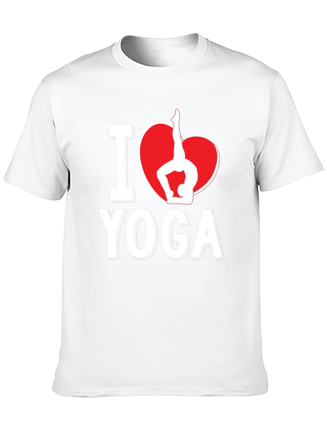 I Heart Yoga Black Graphic Tee