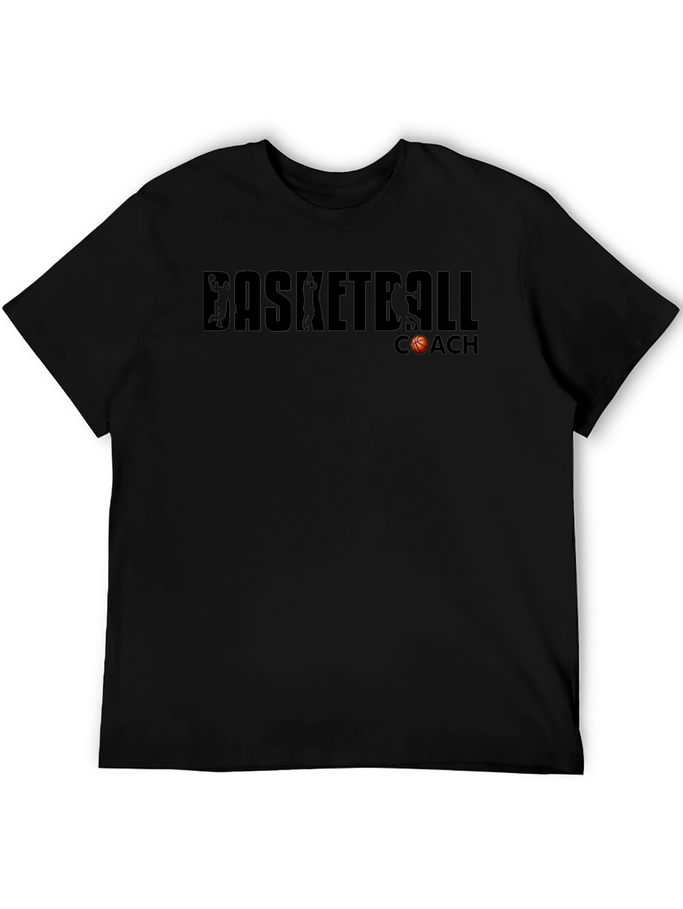 Basketball Coach T-Shirt - Black Graphic Tee