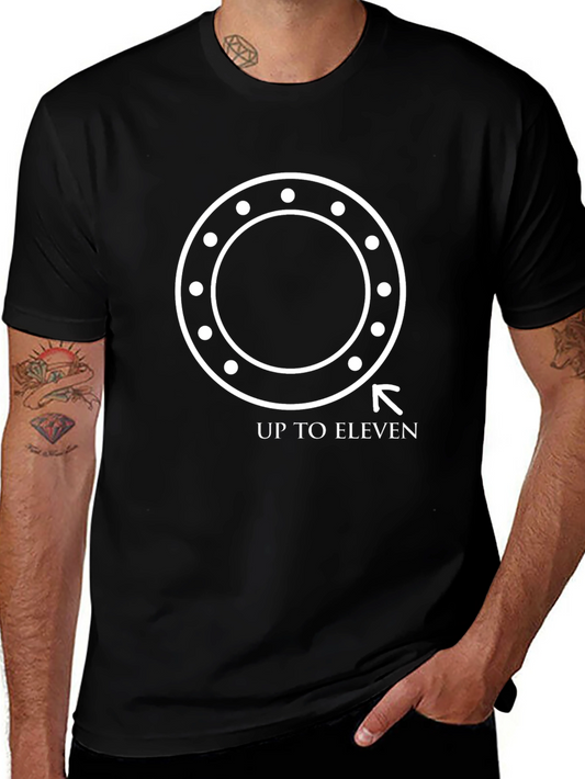 Up To Eleven Black Graphic Tee
