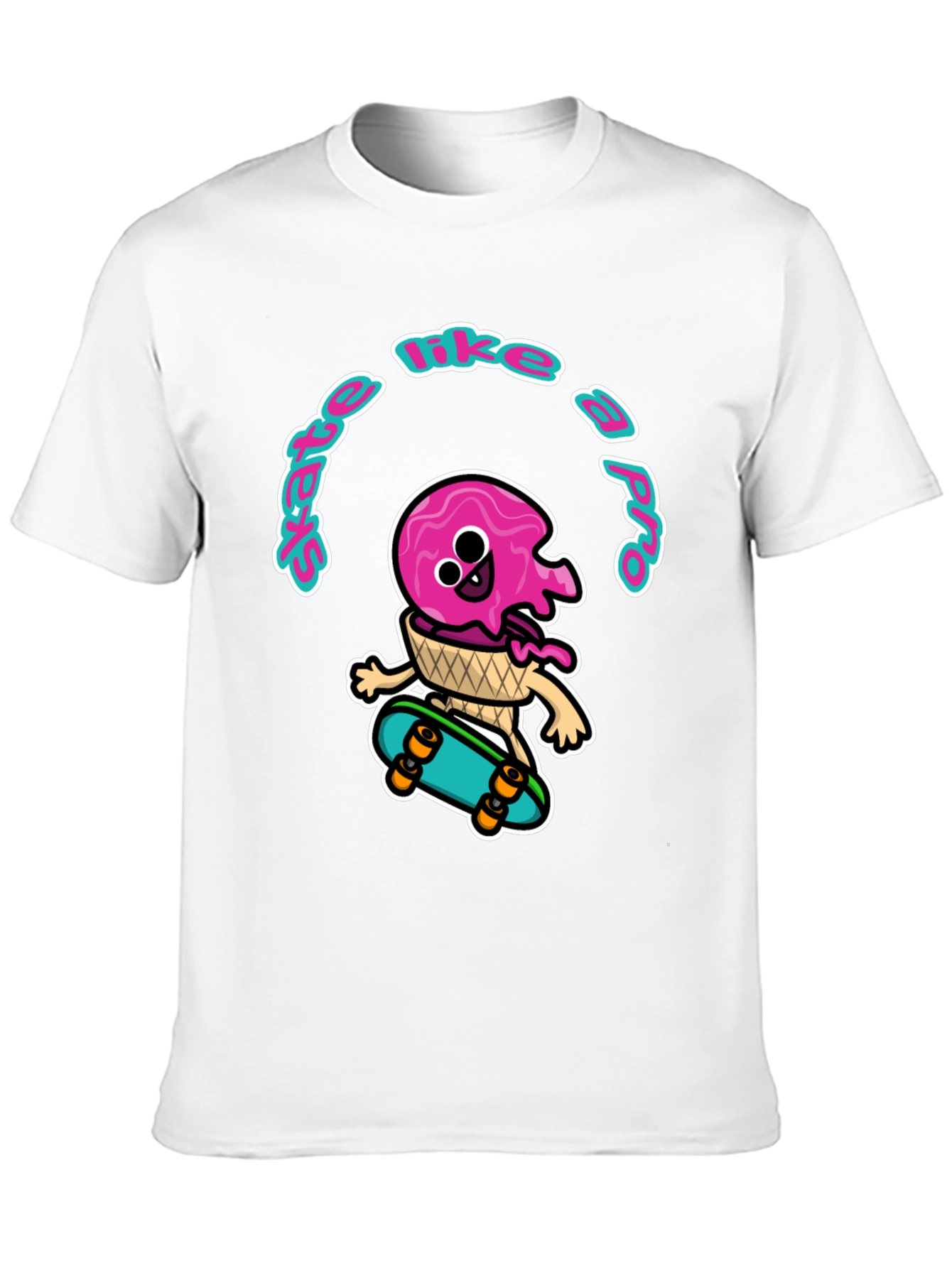 Skate Like a Pro Ice Cream T-Shirt